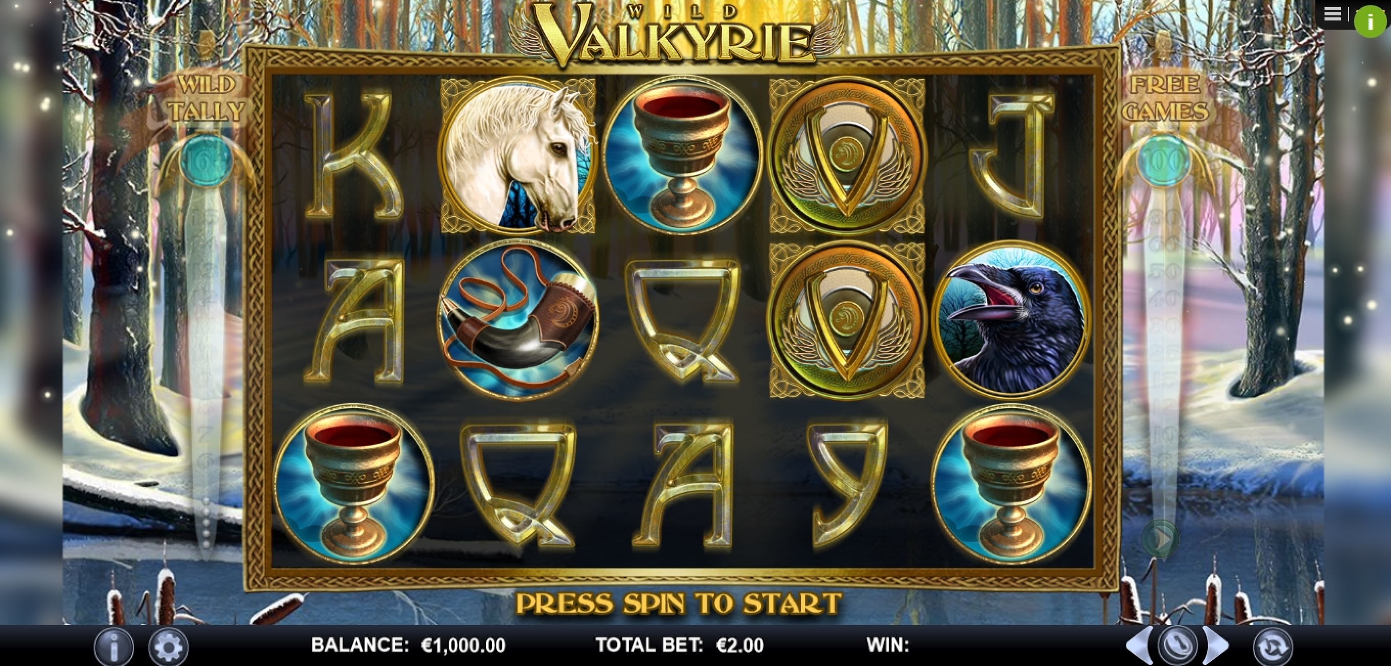 Reels in Wild Valkyrie Slot Game by Games Lab