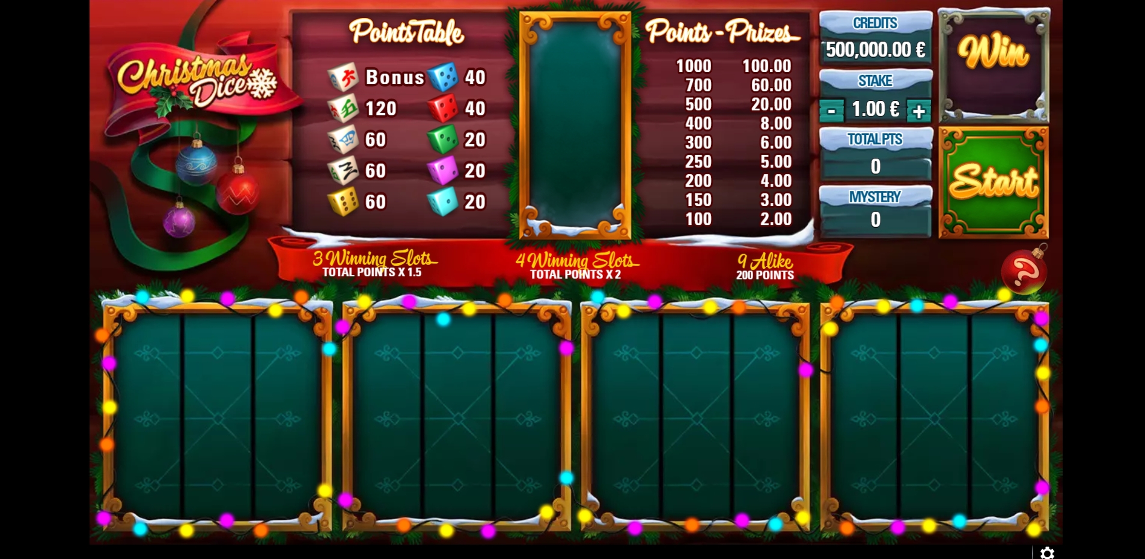 Reels in Christmas Dice Slot Game by GAMING1