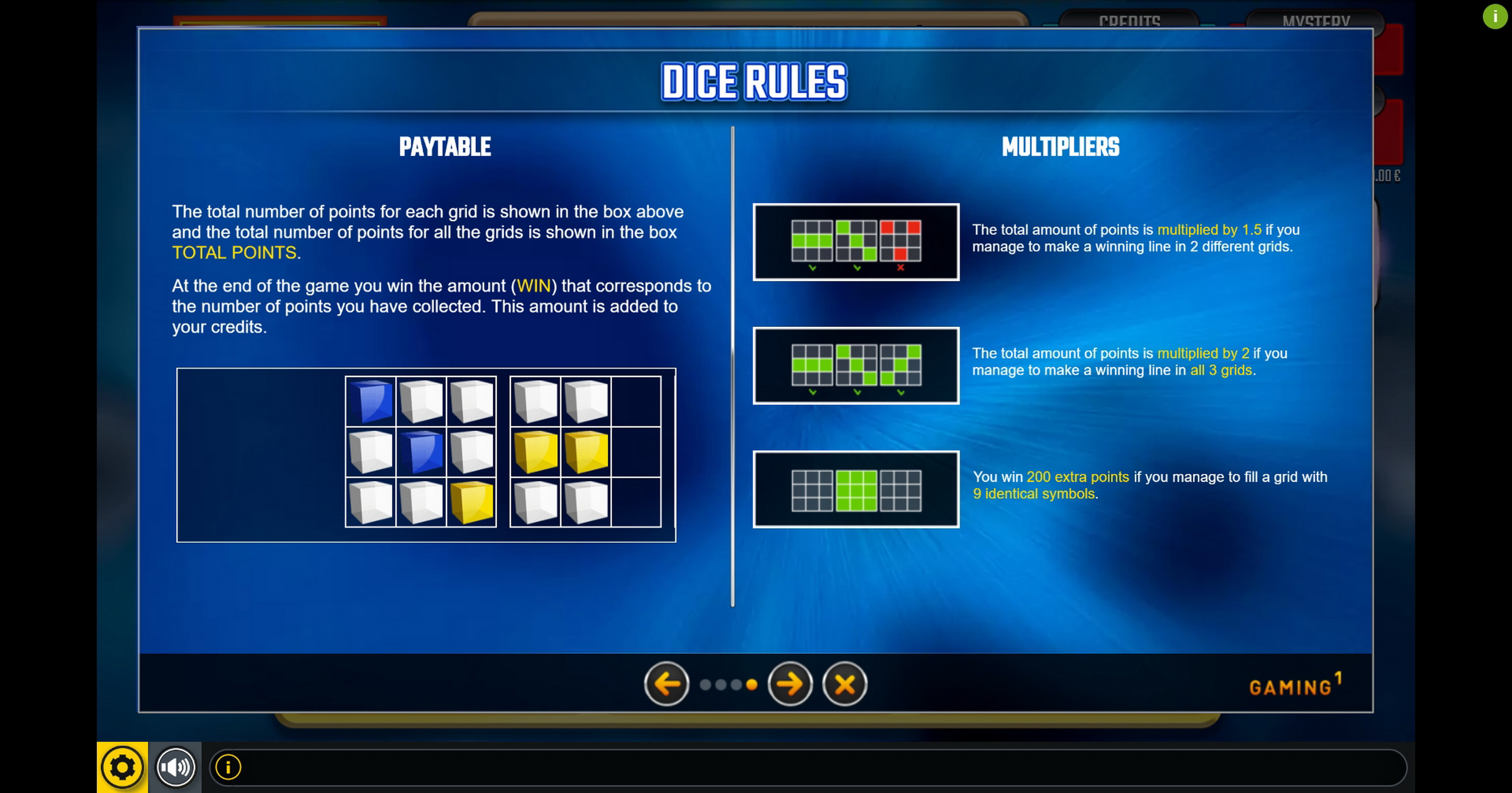 Info of Deal Or No Deal Blue Slot Game by GAMING1