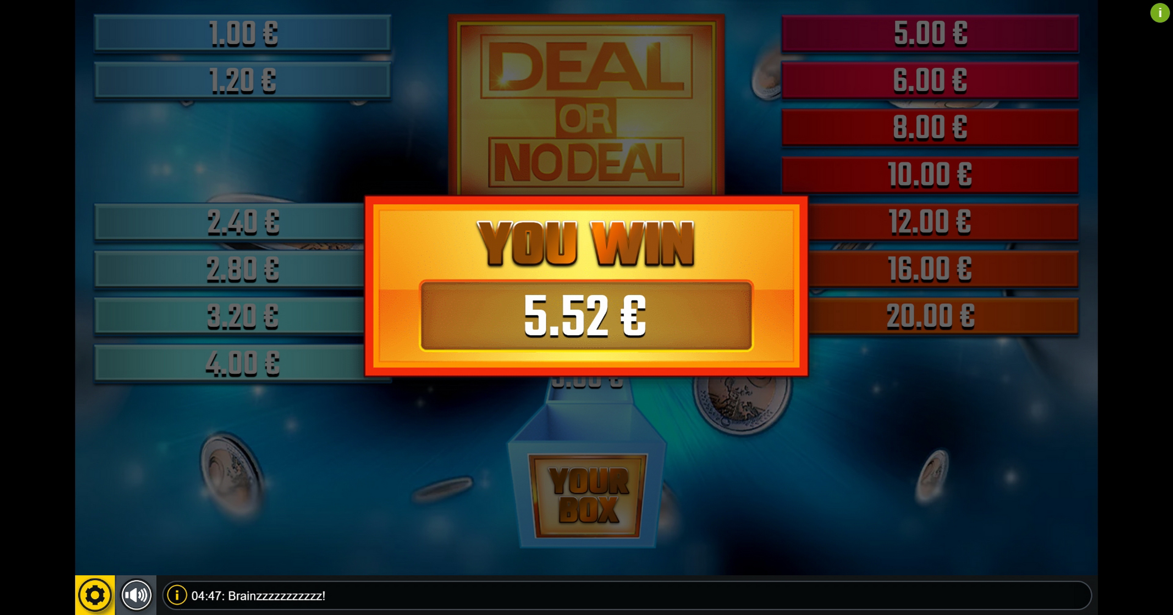 Win Money in Deal Or No Deal Blue Free Slot Game by GAMING1