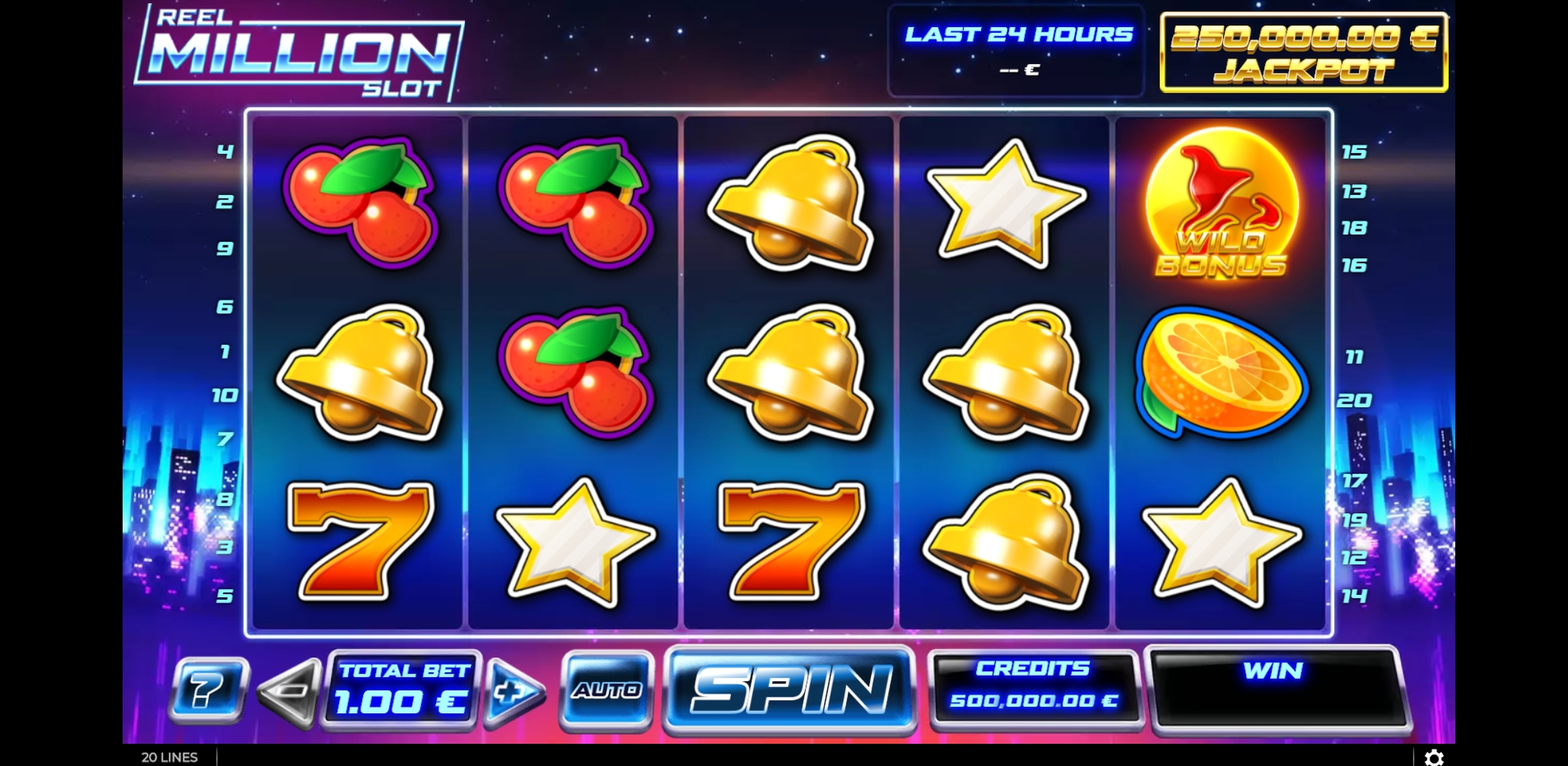 Reels in Reel Million Slot Slot Game by GAMING1