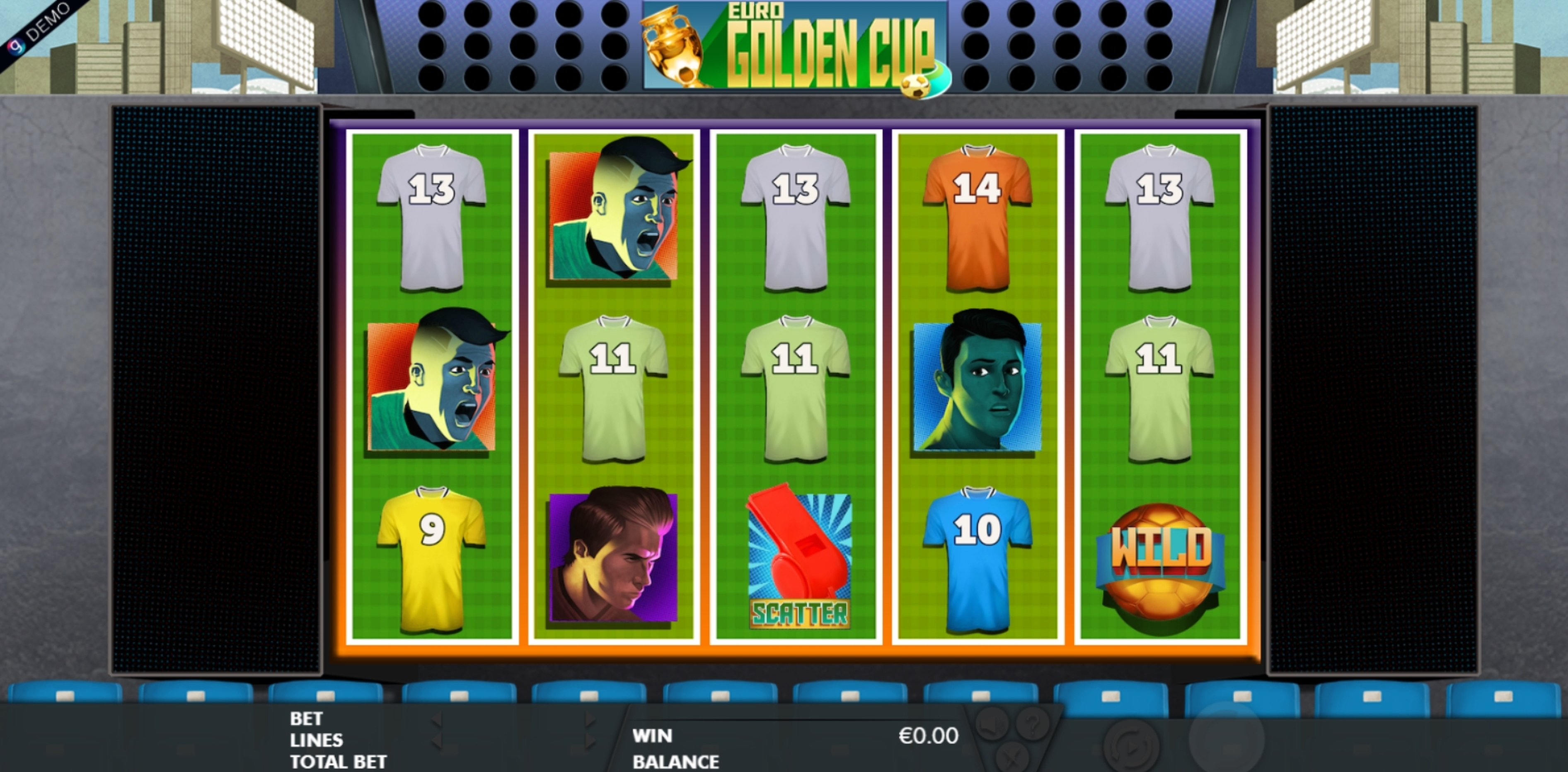 Reels in Euro Golden Cup Slot Game by Genesis Gaming