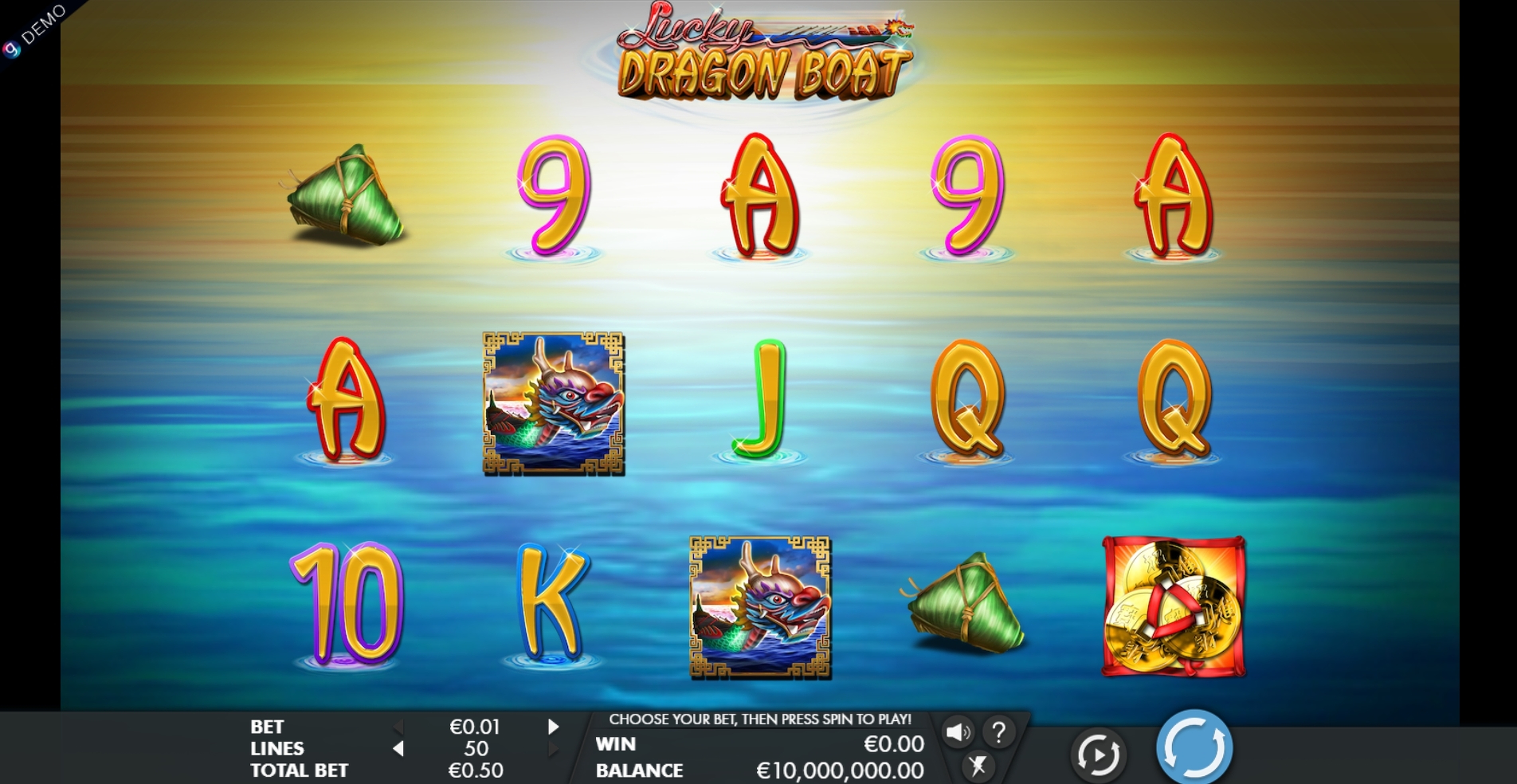 Reels in Lucky Dragon Boat Slot Game by Genesis Gaming