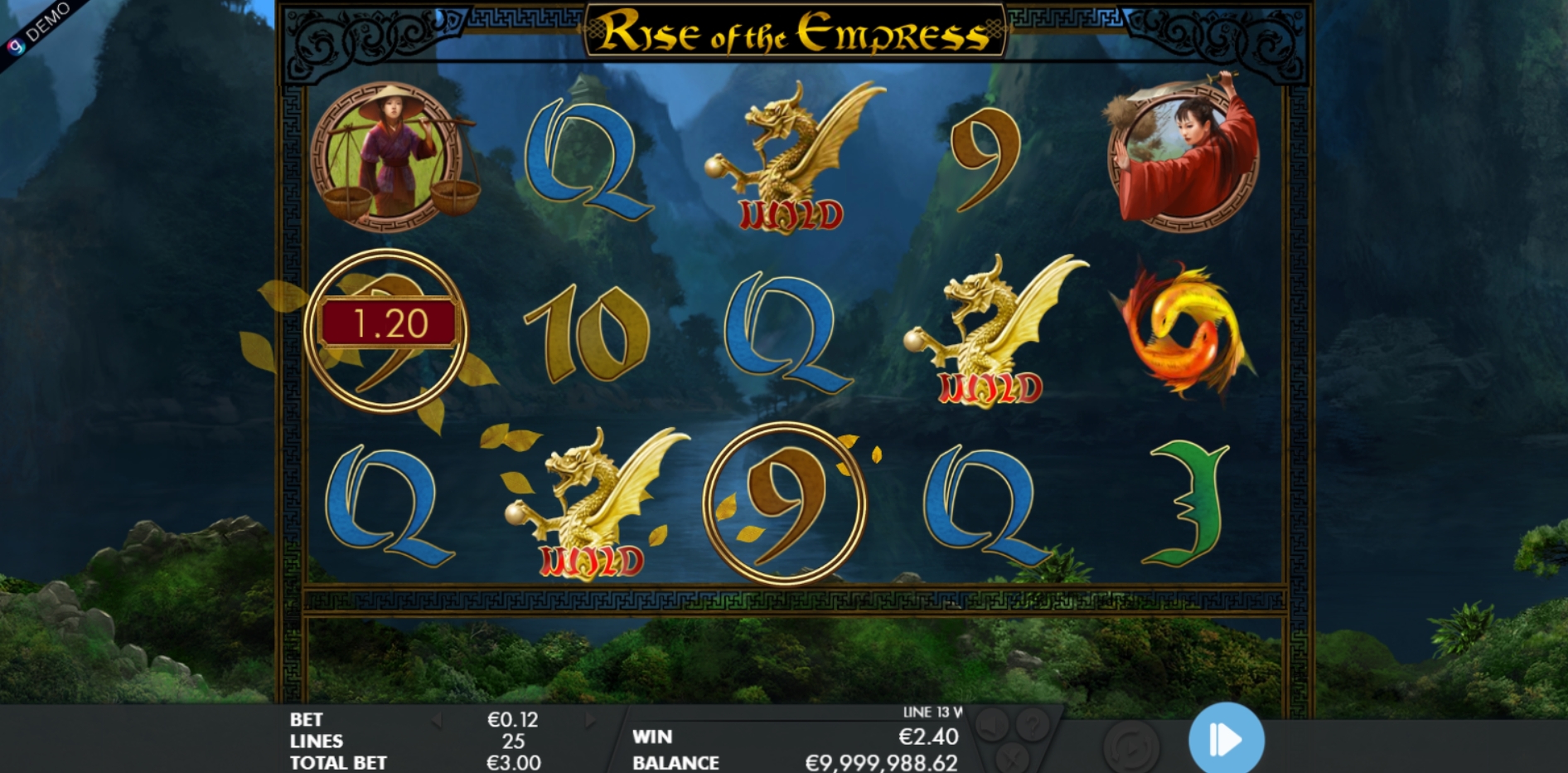 Win Money in Rise of the Empress Free Slot Game by Genesis Gaming