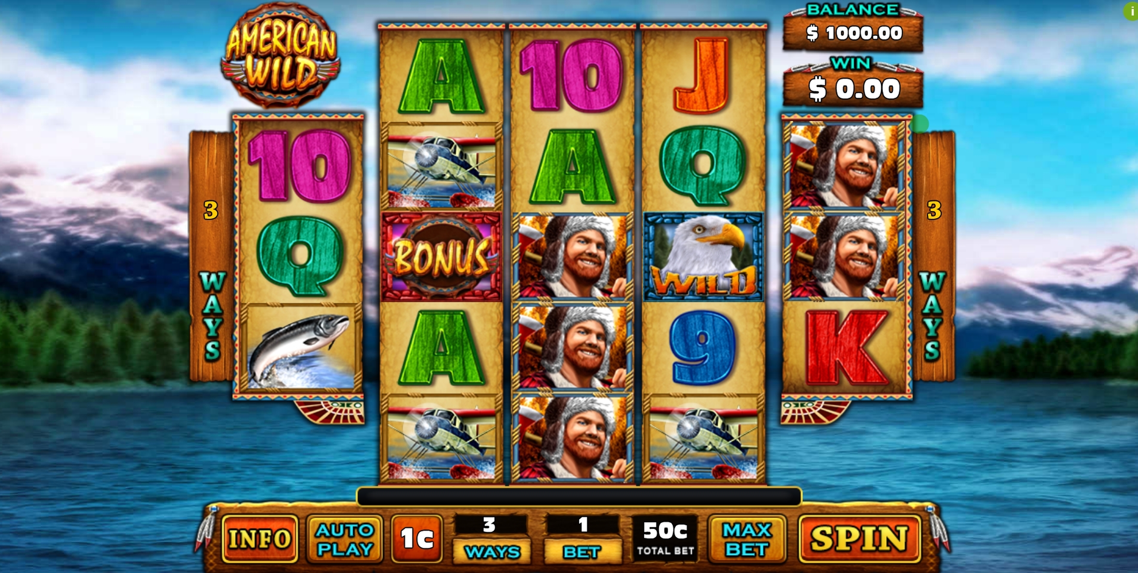 Reels in American Wild Slot Game by GMW