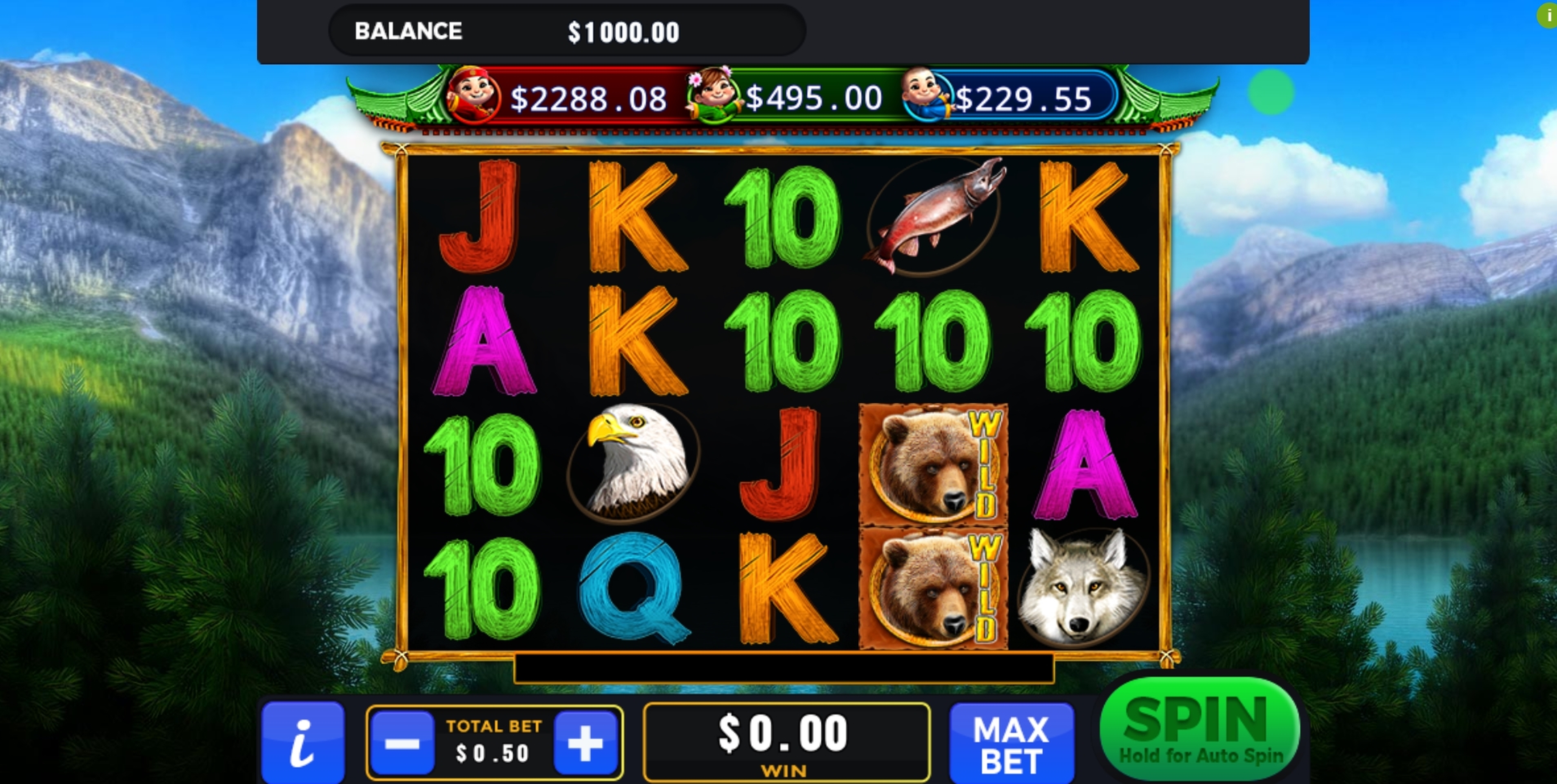 Reels in Wilderness Slot Game by GMW