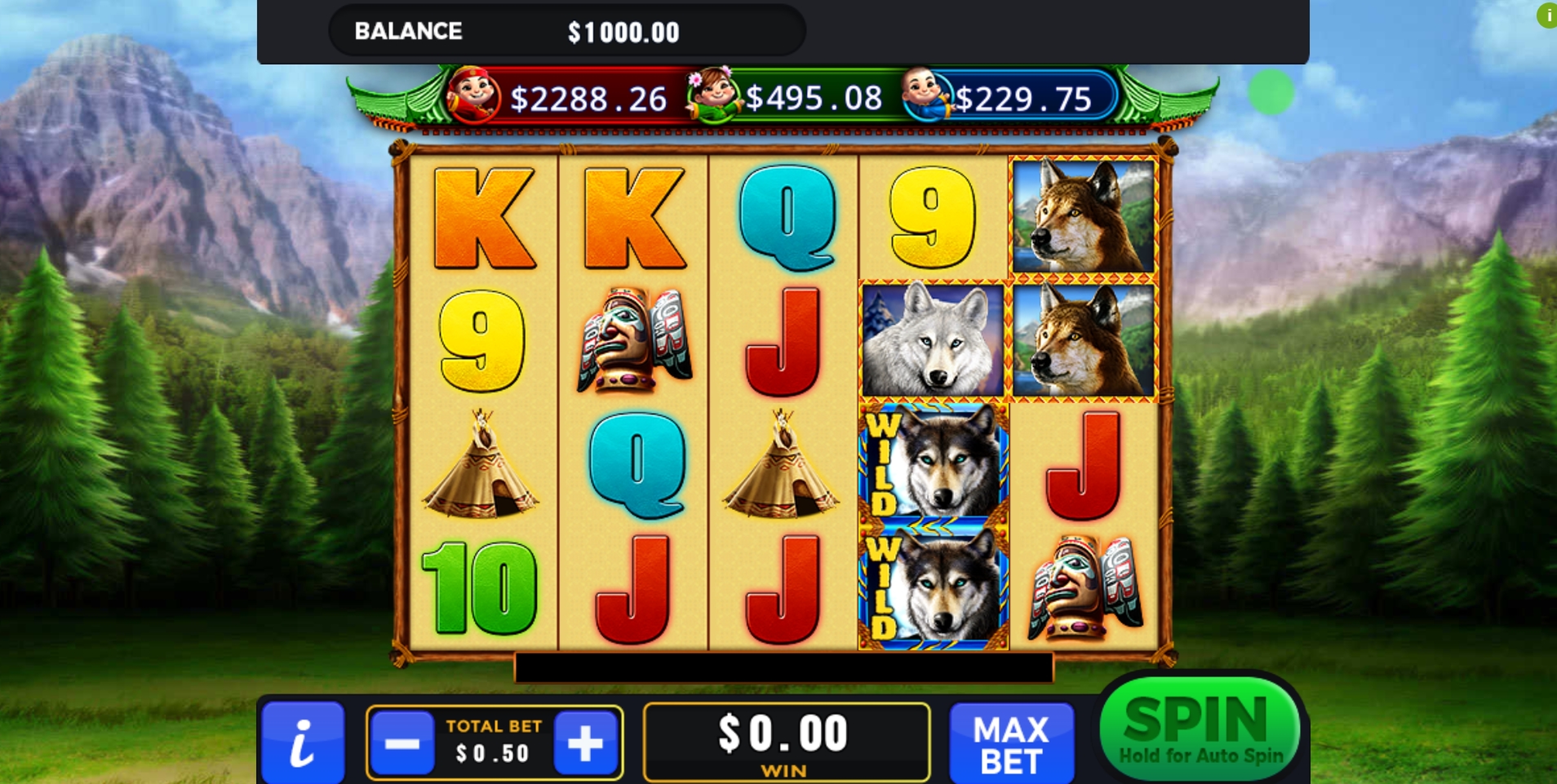 Reels in Wolf Pack Slot Game by GMW