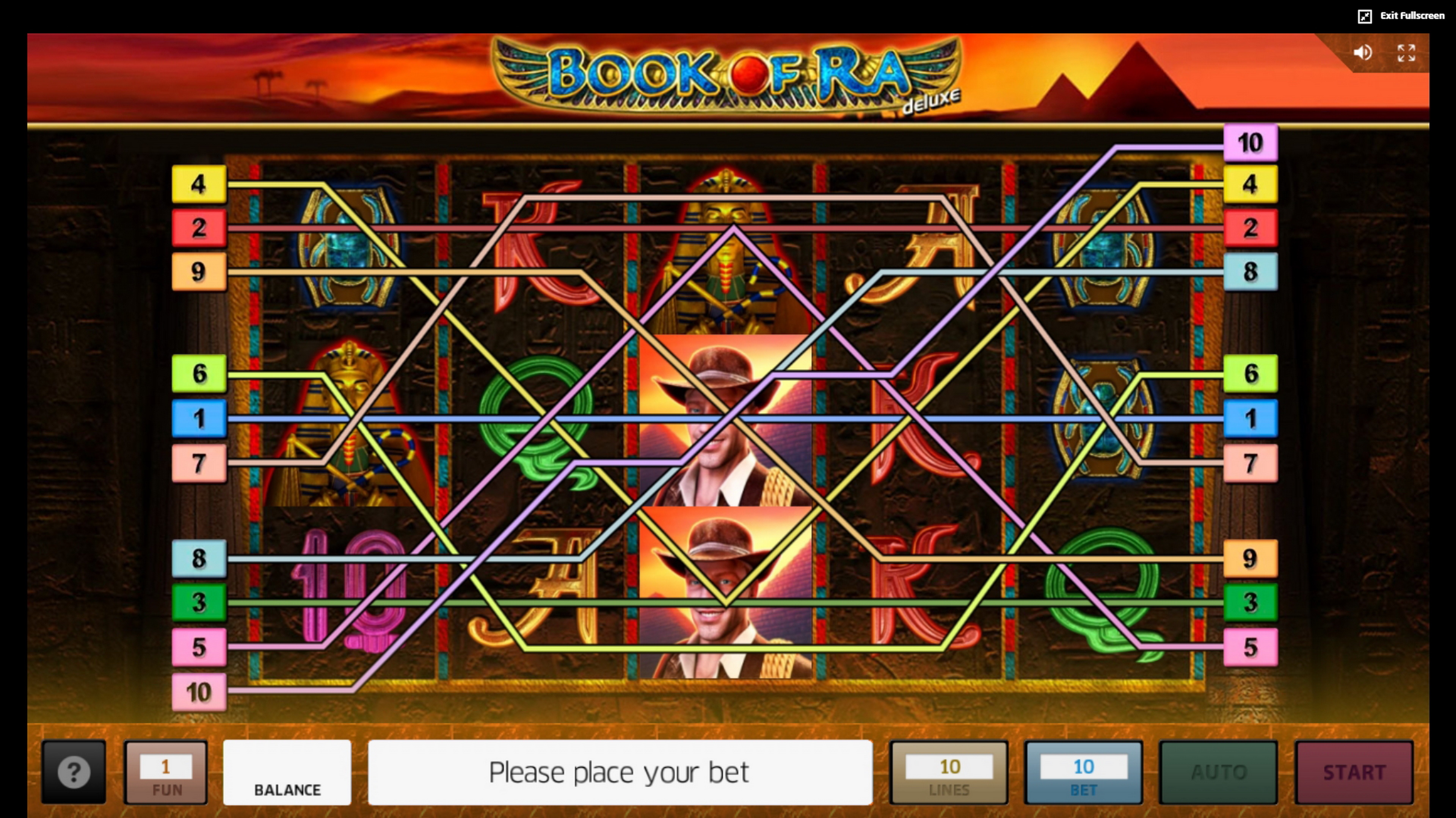 Play Book of Ra deluxe Free Casino Slot Game by Greentube