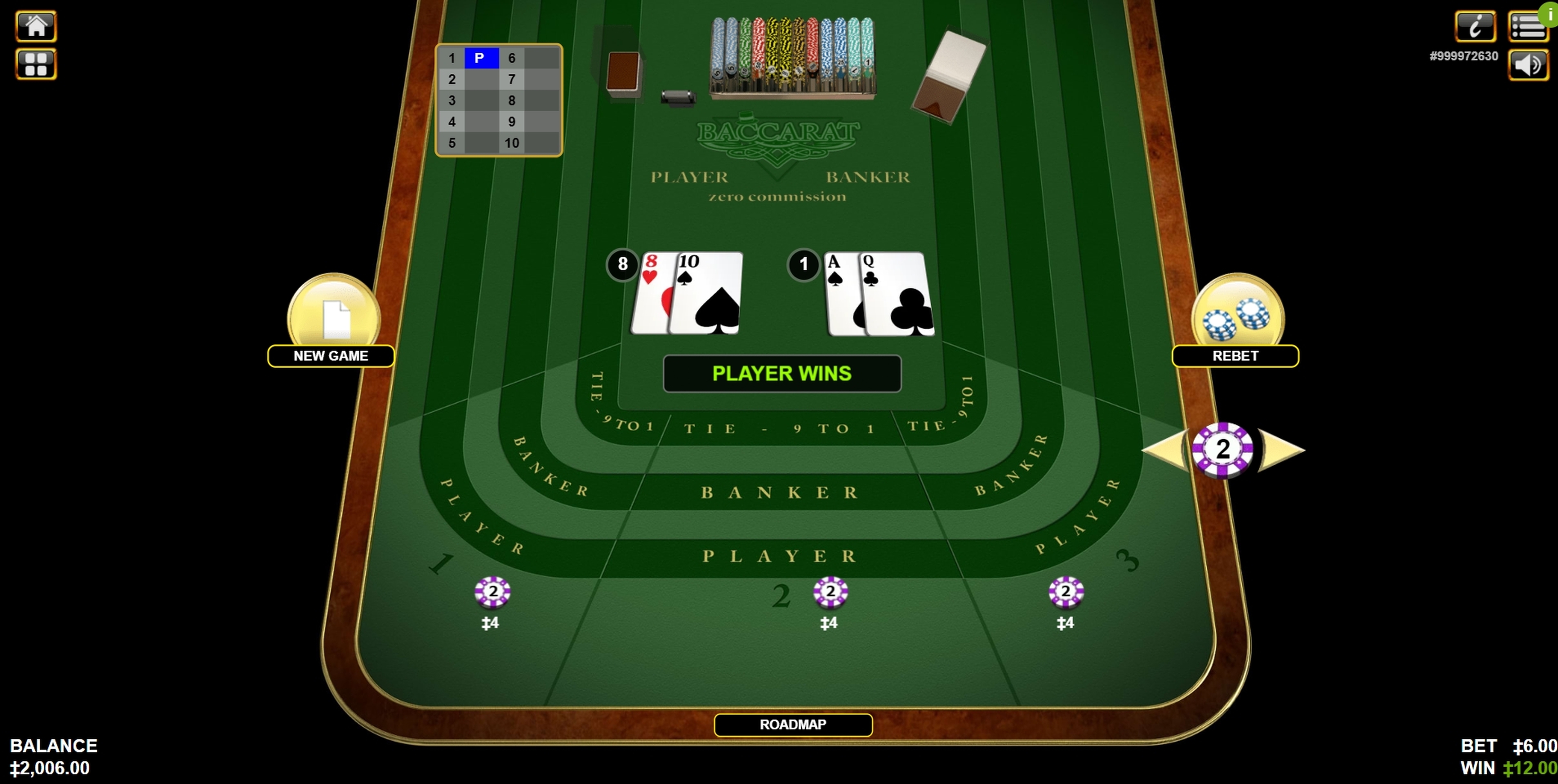 Win Money in Baccarat Zero Commission Free Slot Game by Habanero