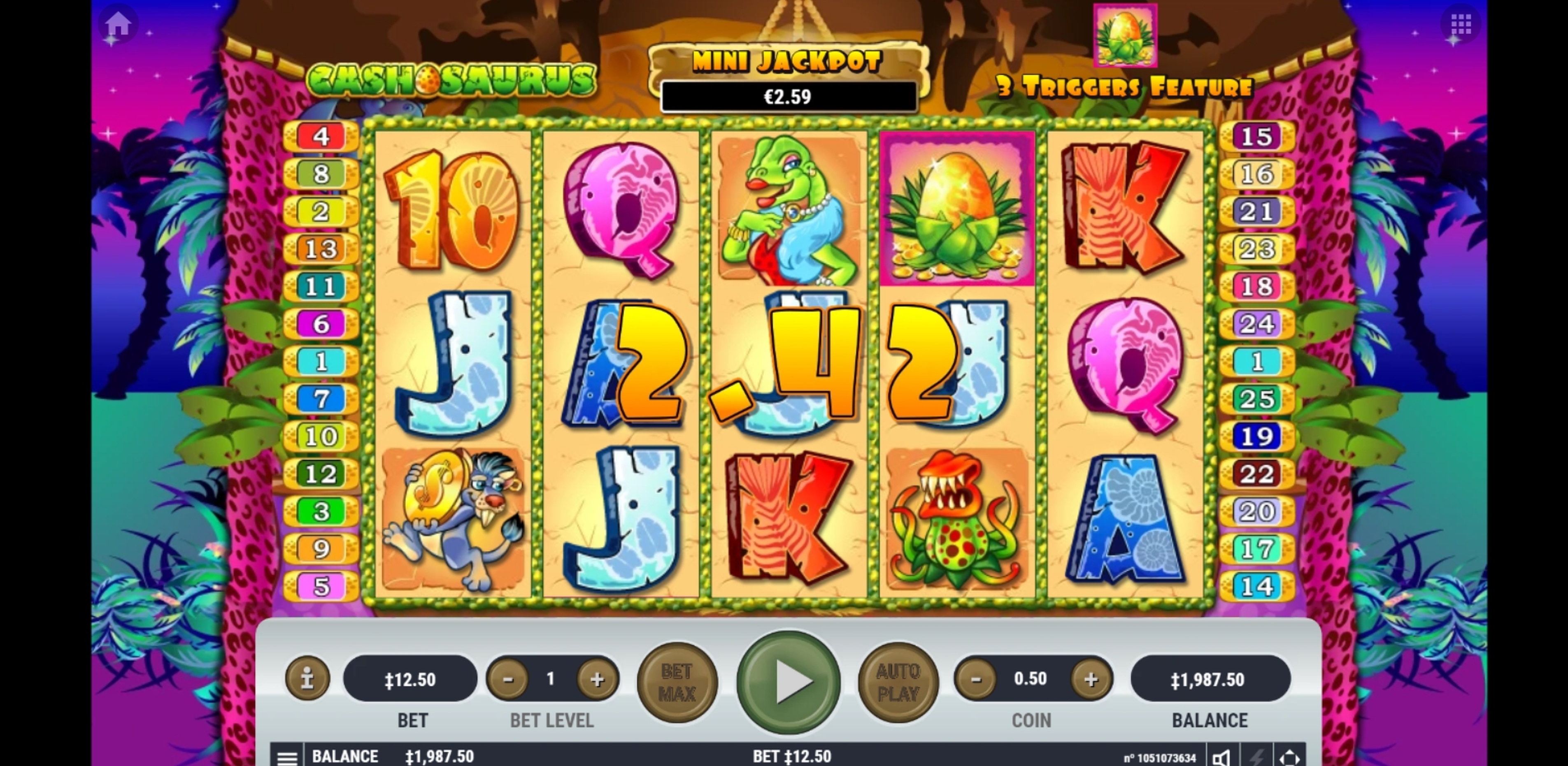 Win Money in Cashosaurus Free Slot Game by Habanero