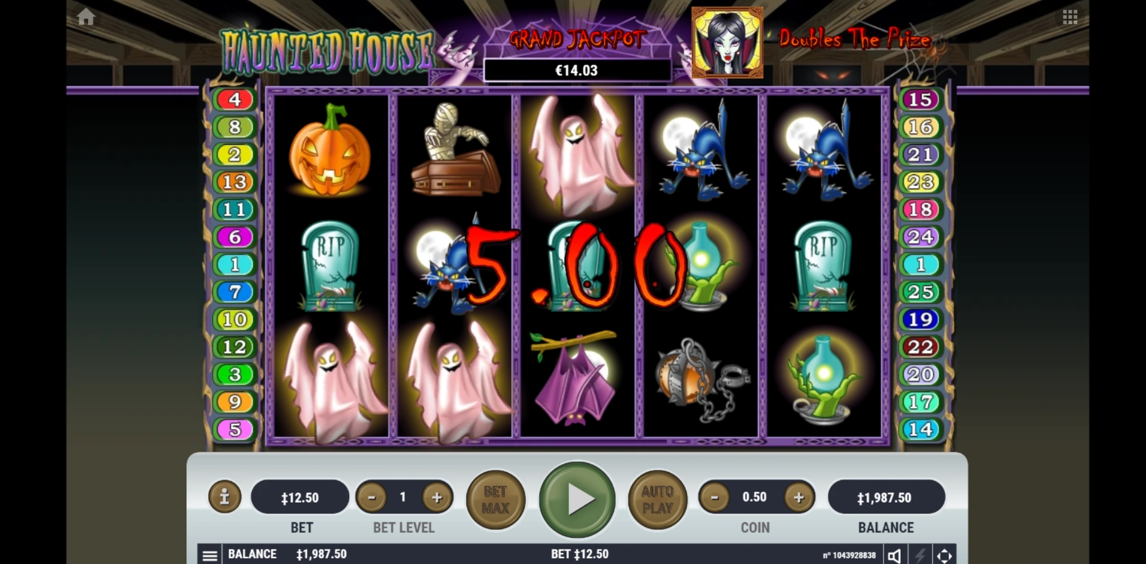 Win Money in Haunted House Free Slot Game by Habanero