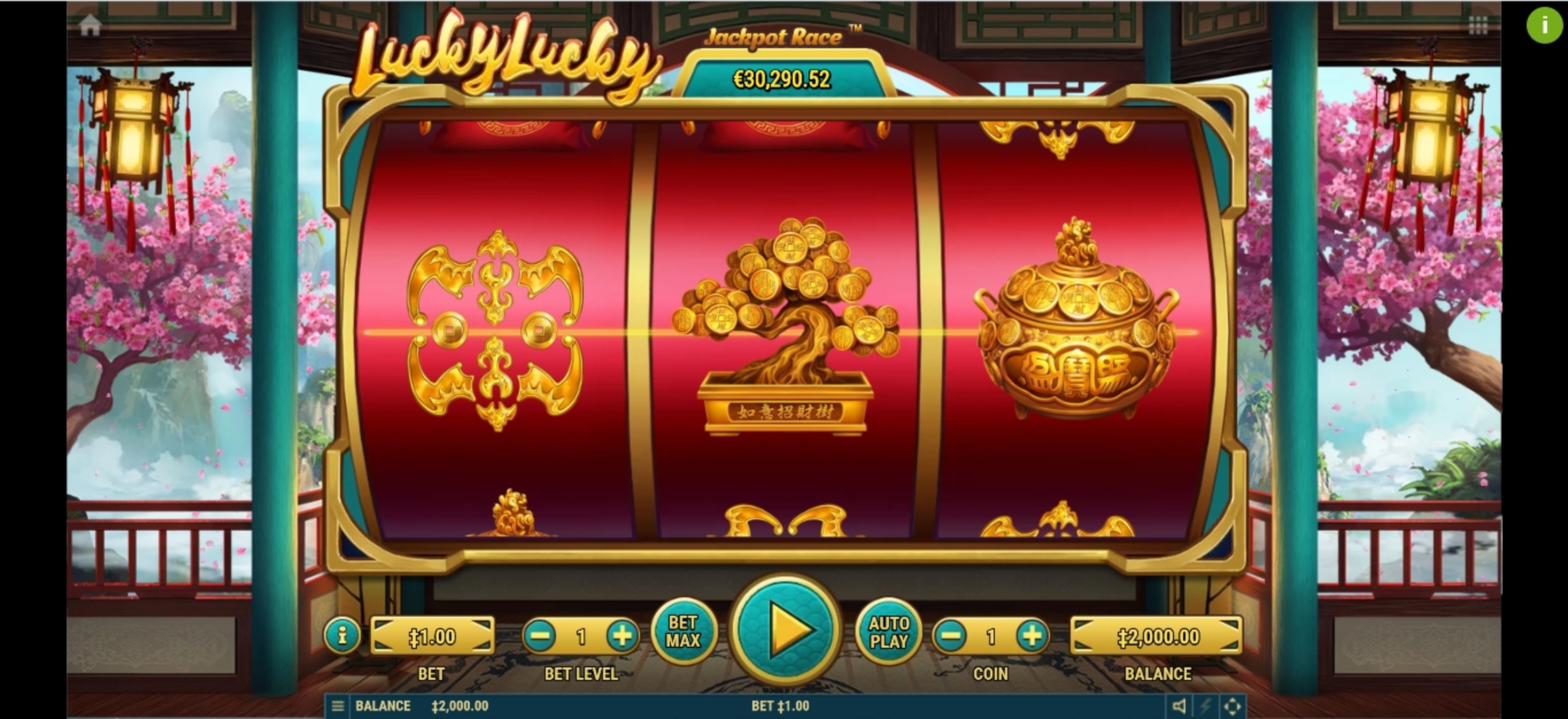 Reels in Lucky Lucky Slot Game by Habanero