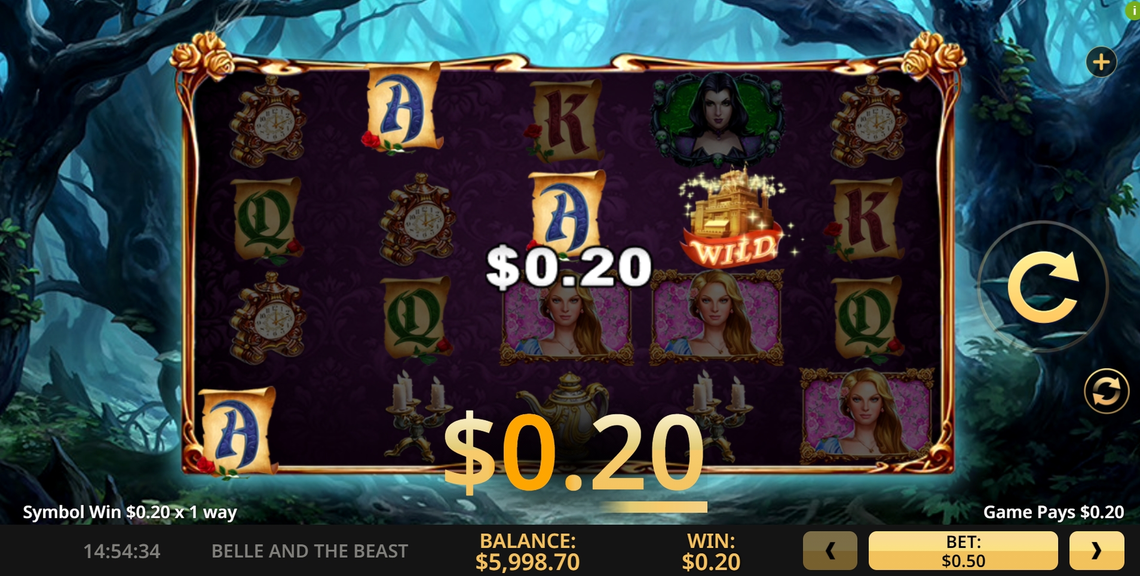Win Money in Belle and the Beast Free Slot Game by High 5 Games
