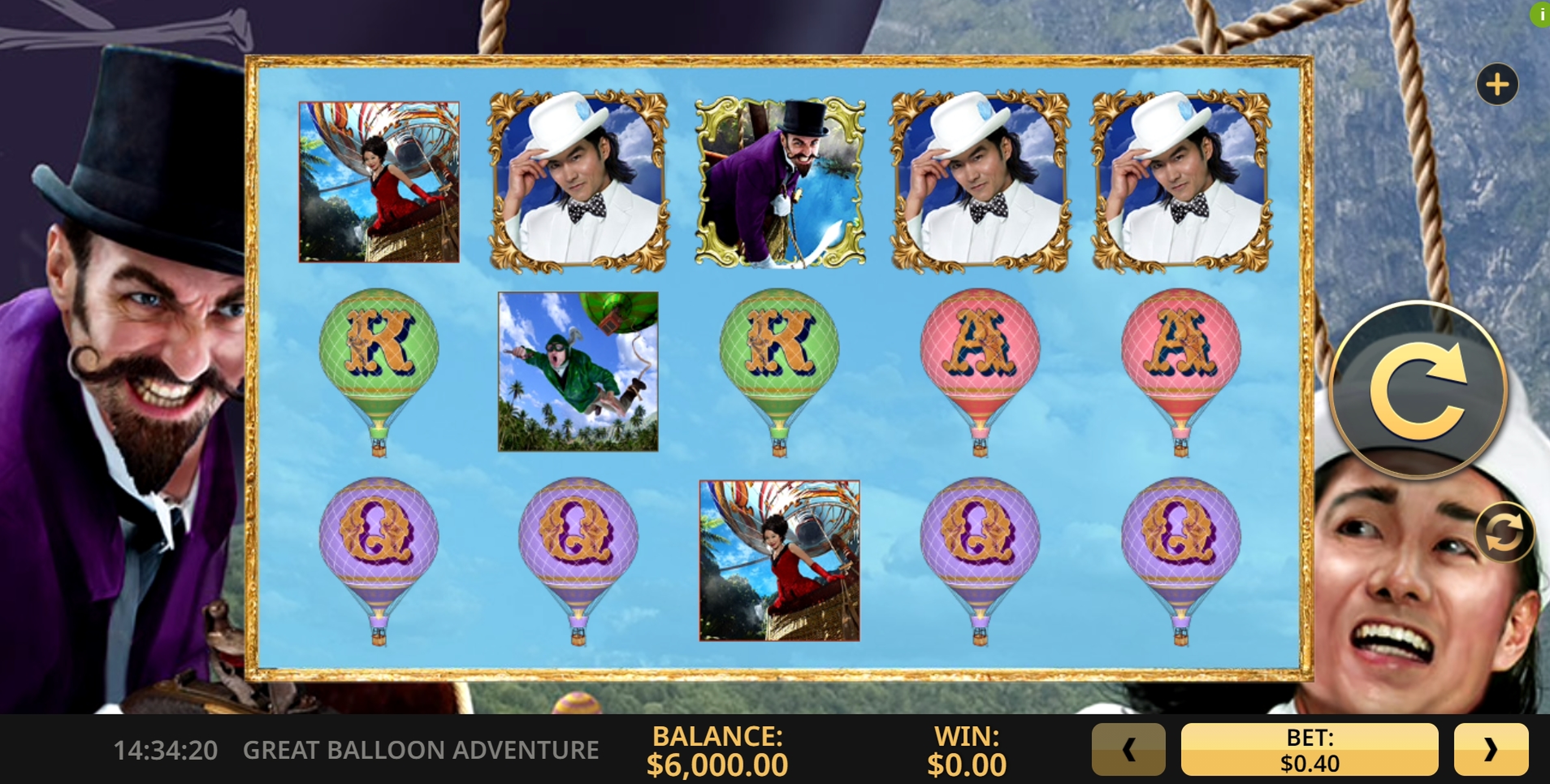Reels in Great Balloon Adventure Slot Game by High 5 Games