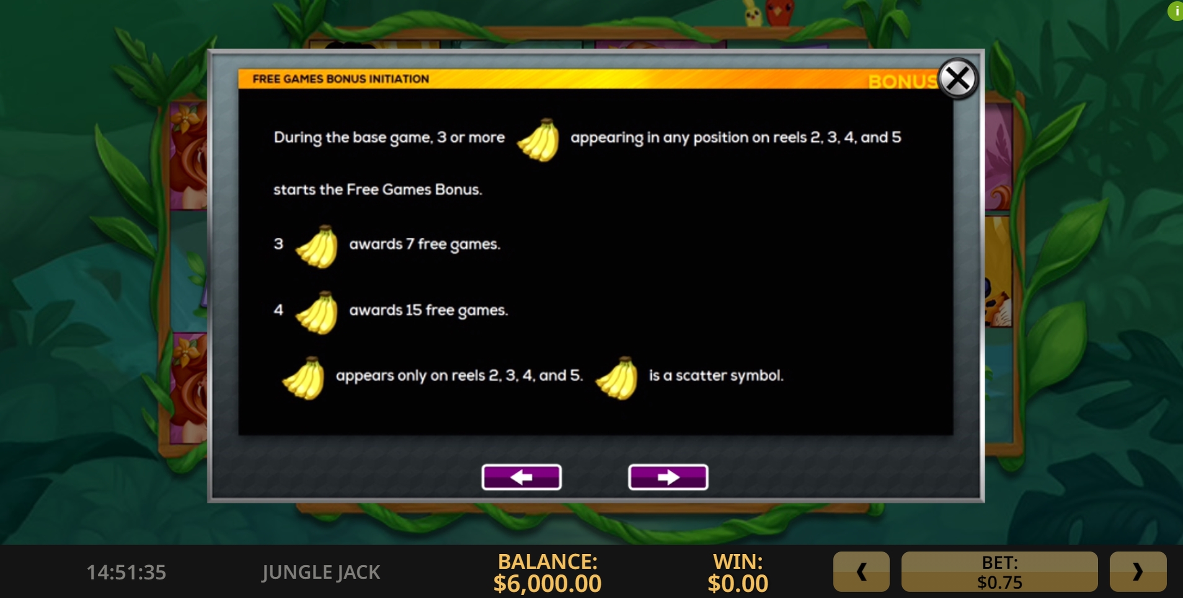 Info of Jungle Jack Slot Game by High 5 Games