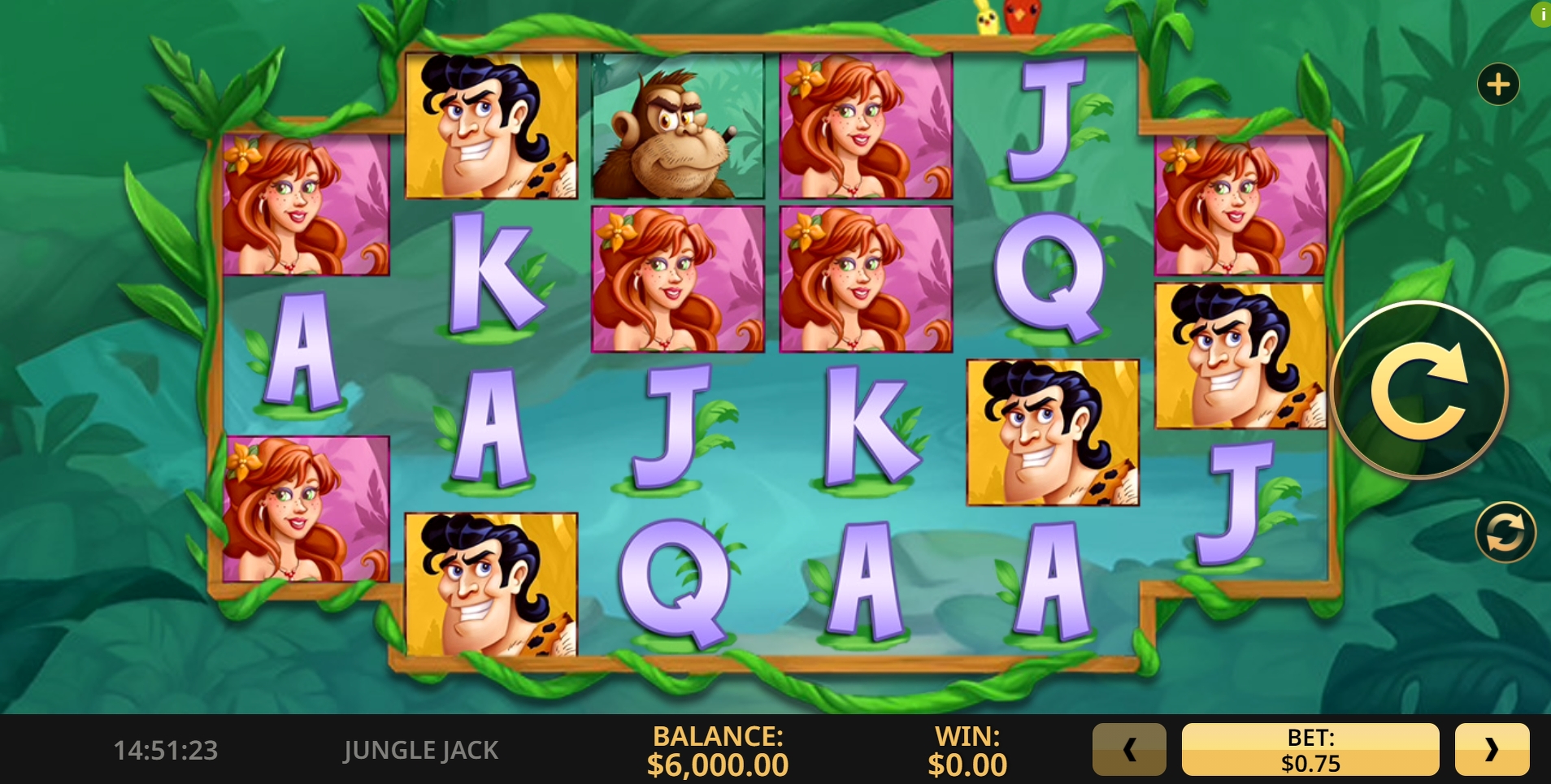 Reels in Jungle Jack Slot Game by High 5 Games