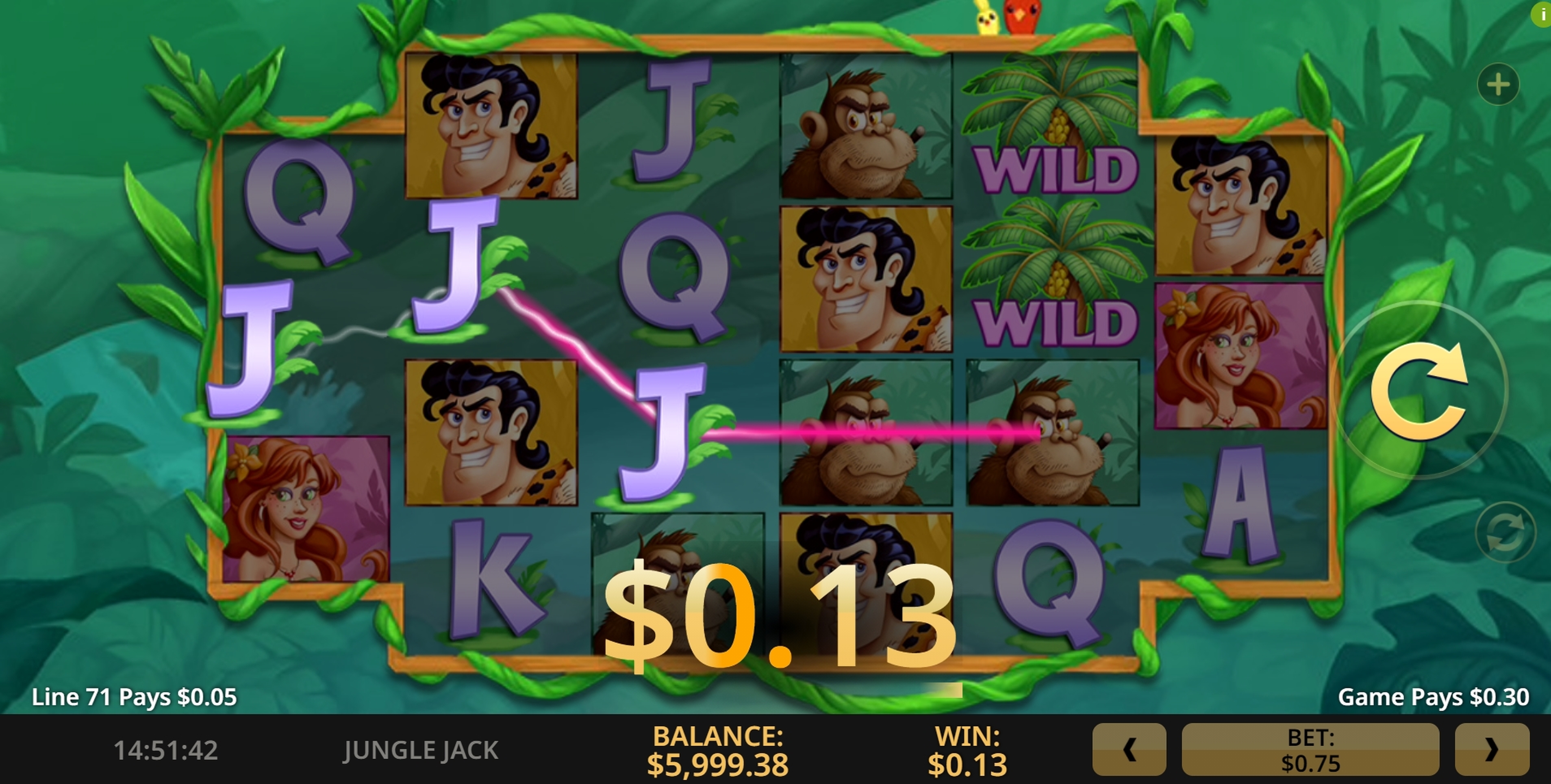 Win Money in Jungle Jack Free Slot Game by High 5 Games