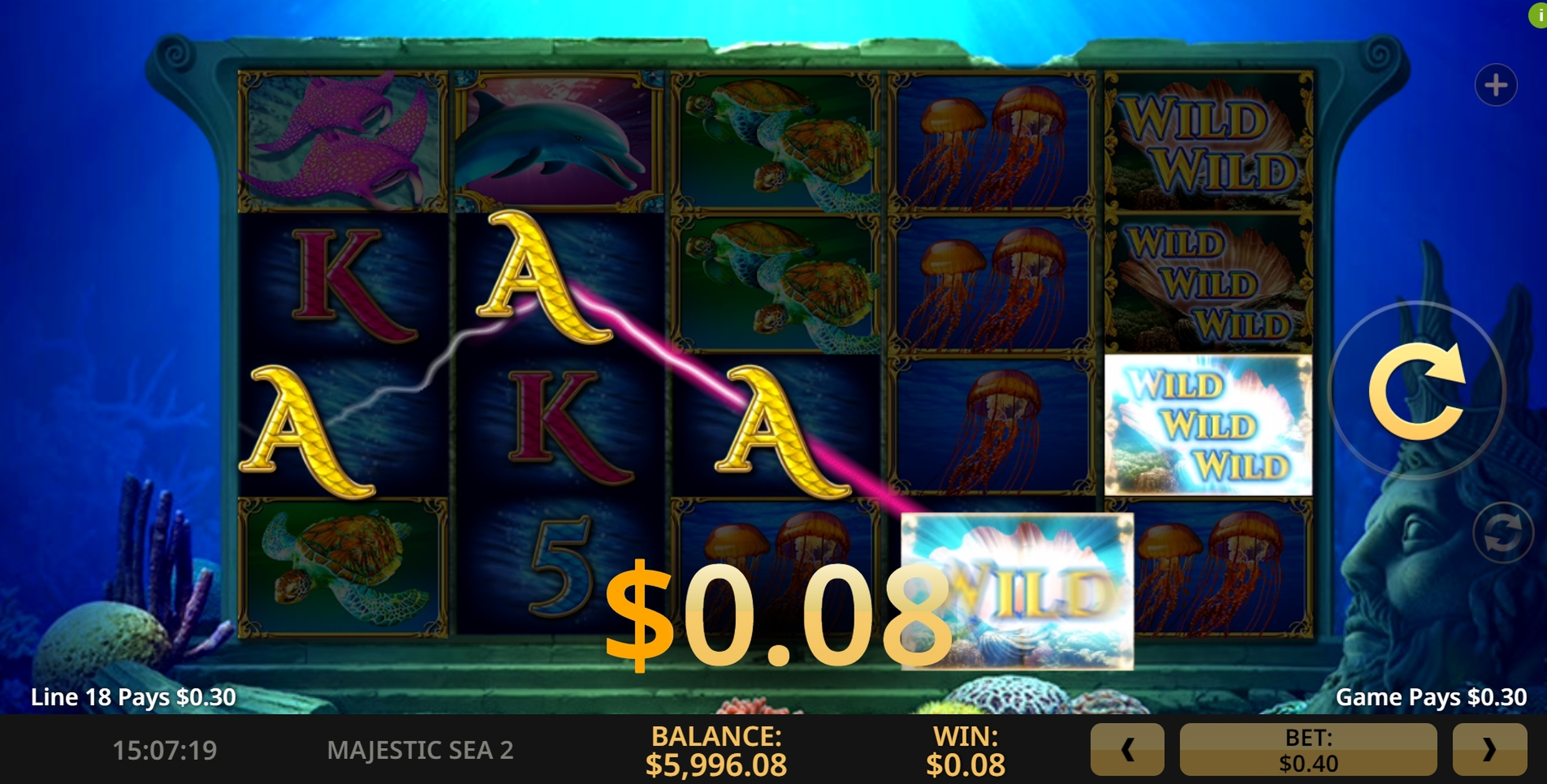 Win Money in Majestic Sea 2 Free Slot Game by High 5 Games