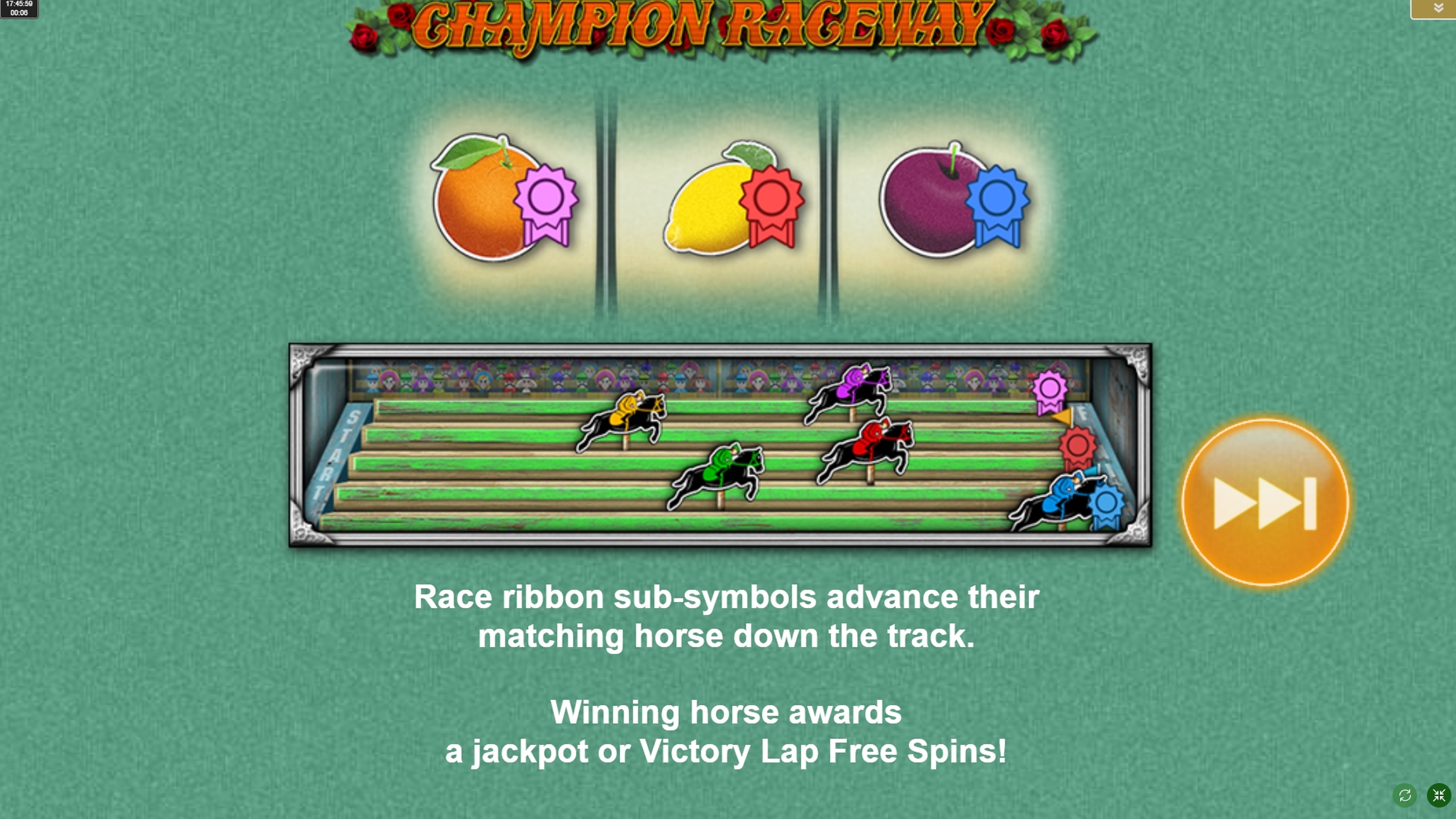 Play Champion Raceway Free Casino Slot Game by IGT