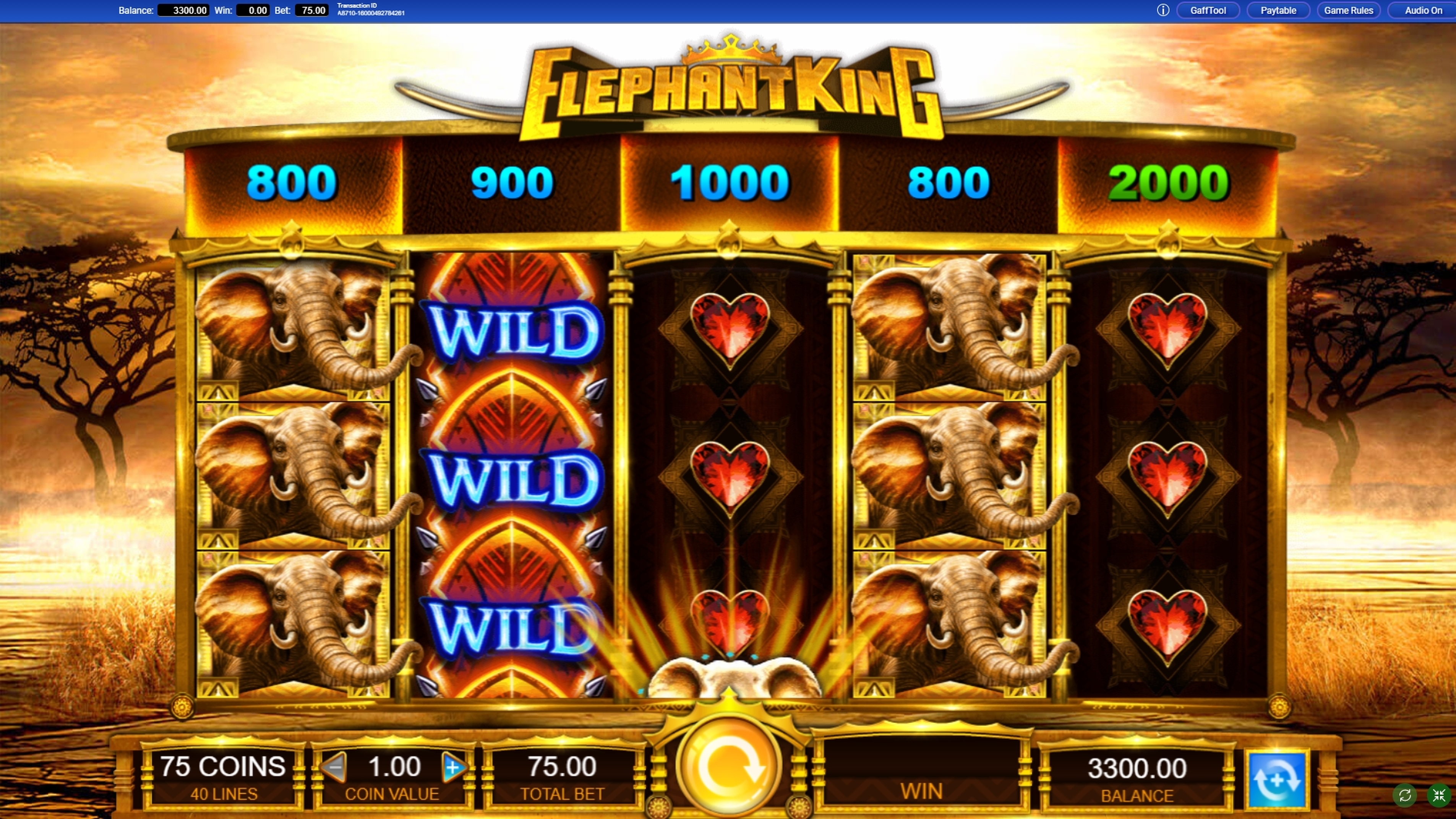 Reels in Elephant King Slot Game by IGT