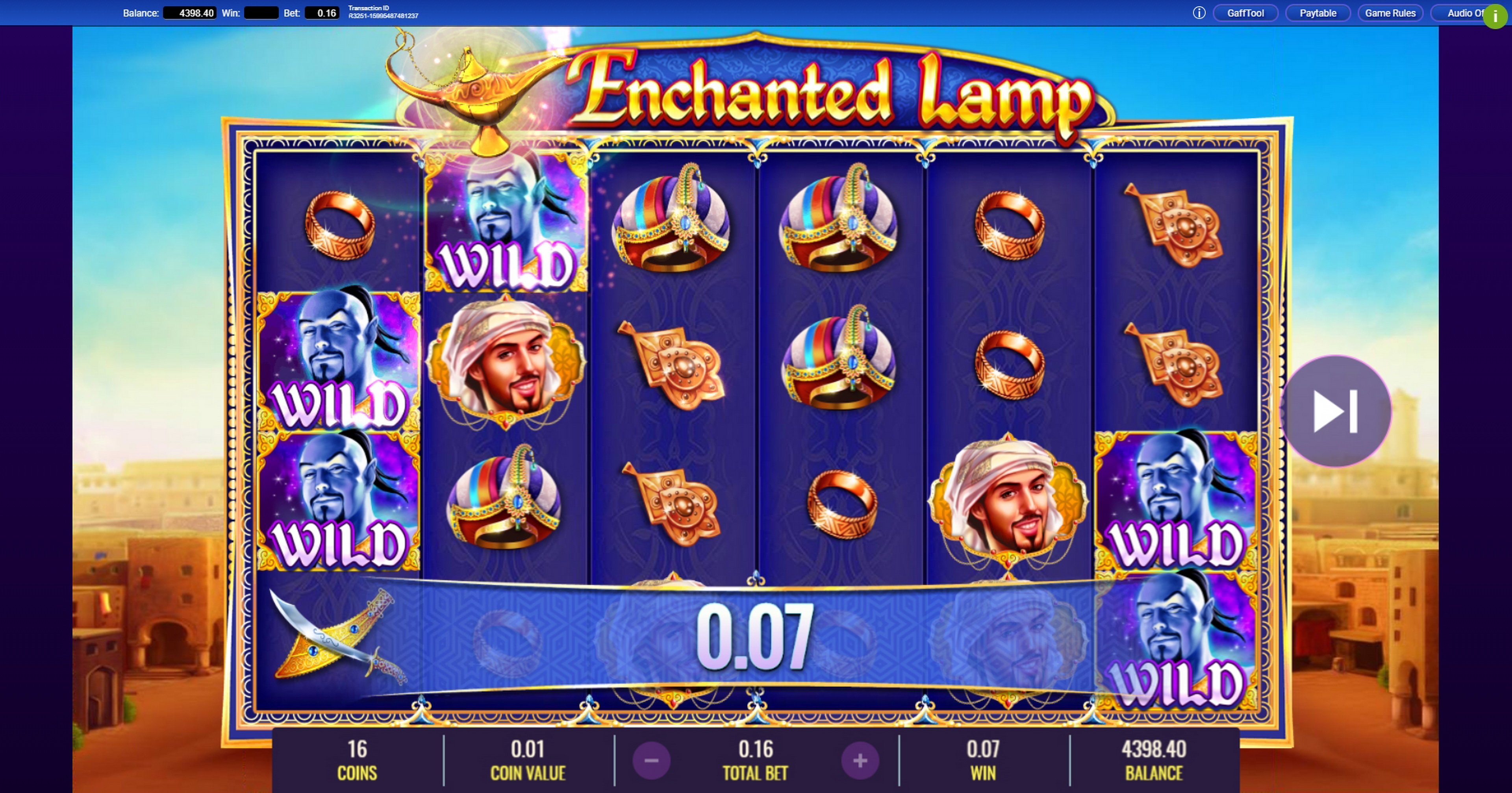 Win Money in Enchanted Lamp Free Slot Game by IGT