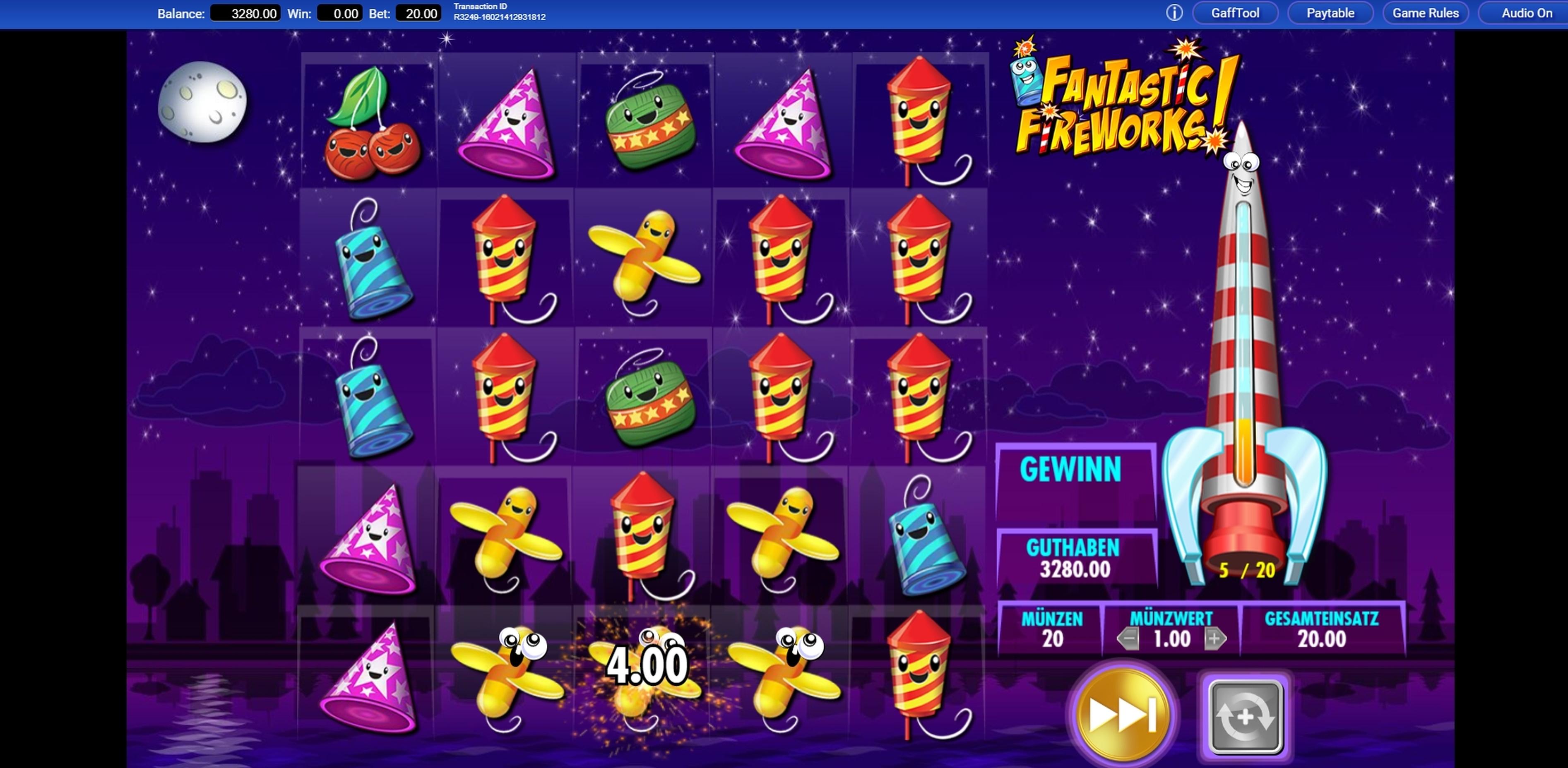 Win Money in Fantastic Fireworks! Free Slot Game by IGT