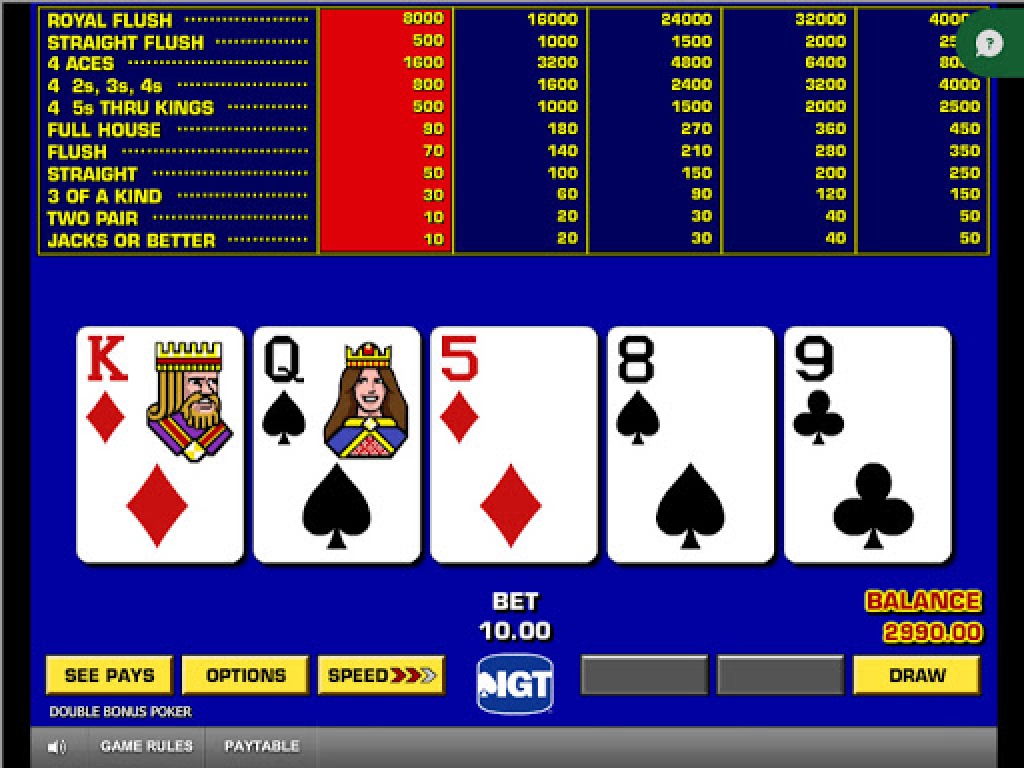 Slot Video Poker