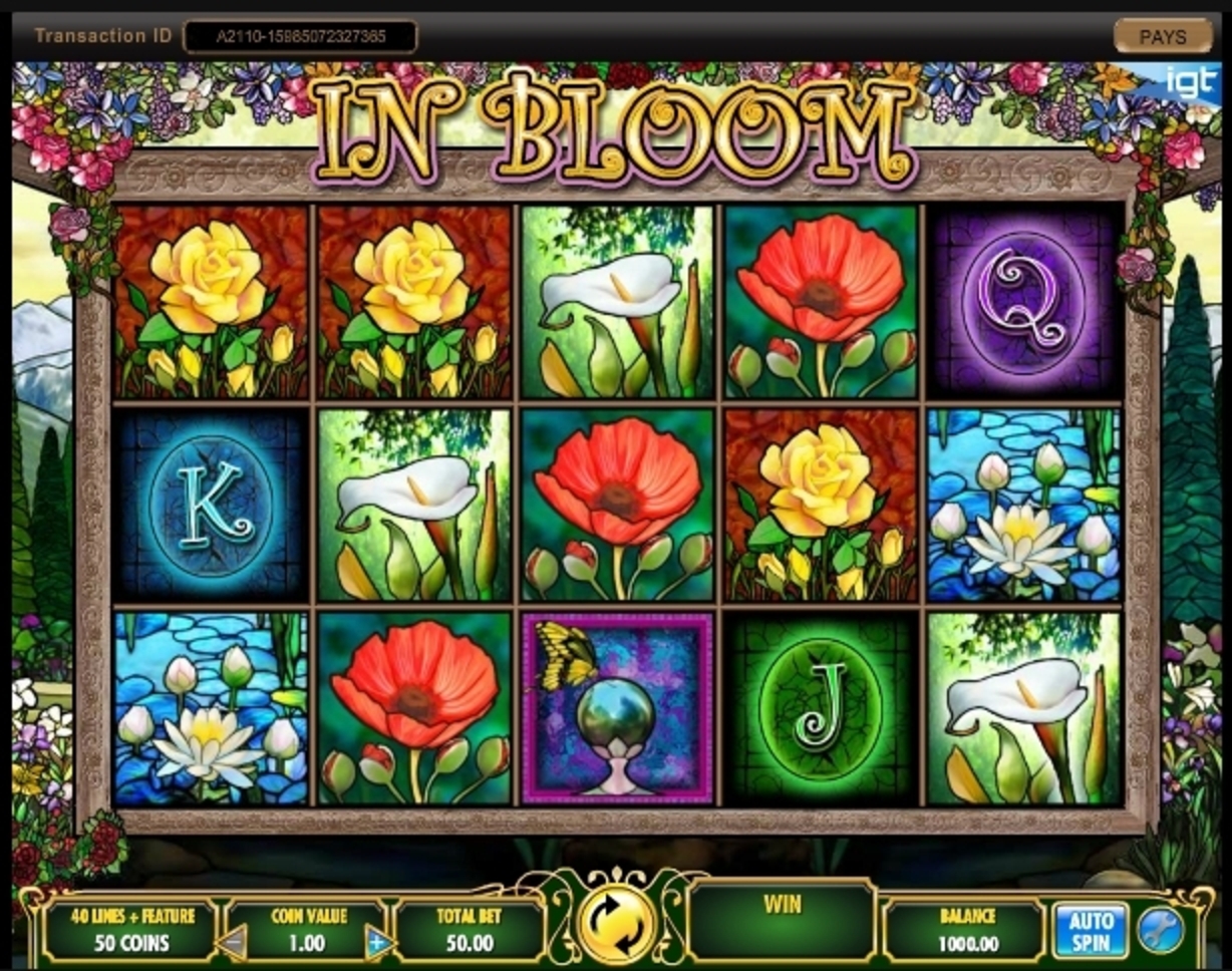 Reels in In Bloom Slot Game by IGT