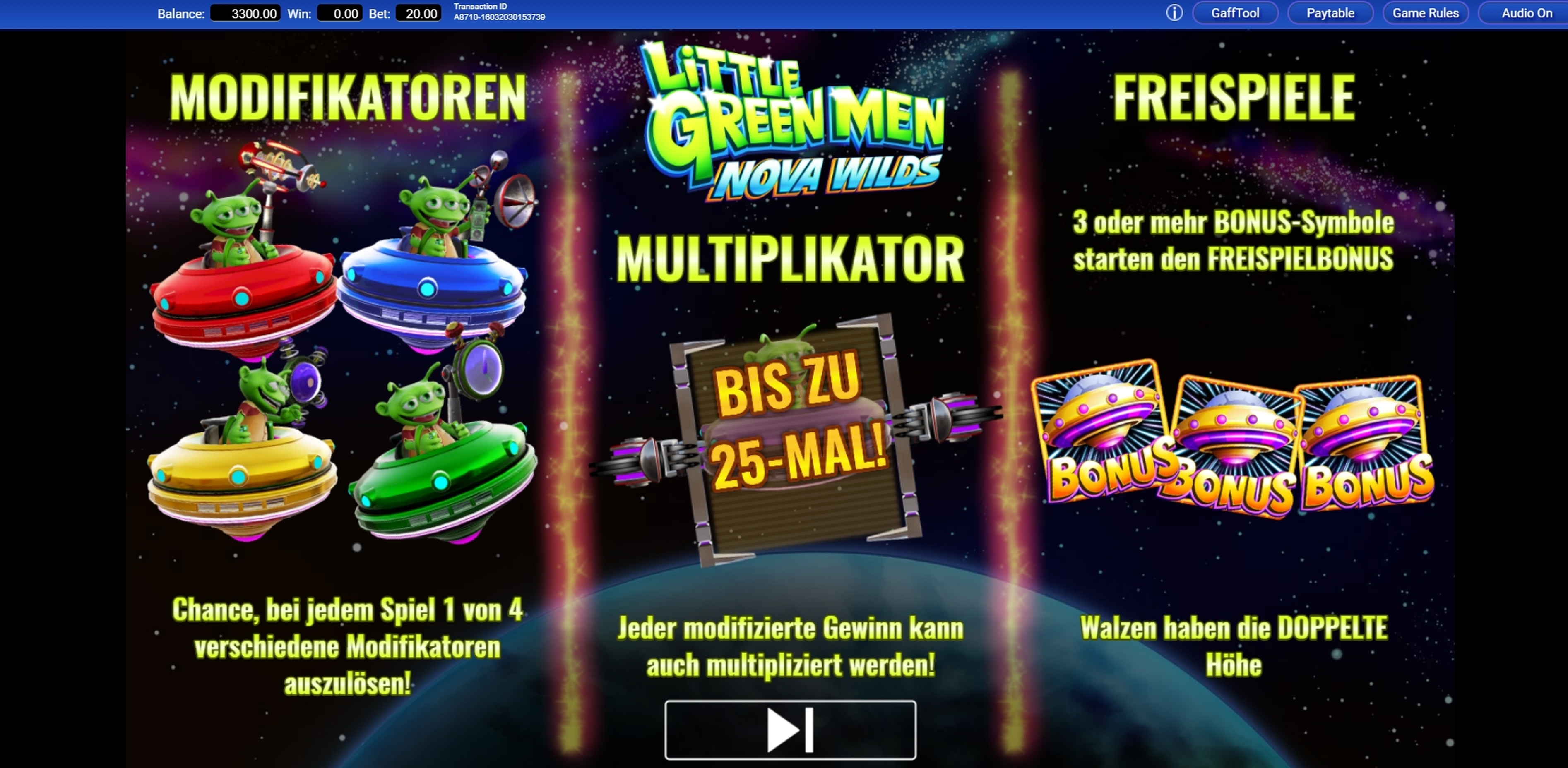 Play Little Green Men Nova Wilds Free Casino Slot Game by IGT