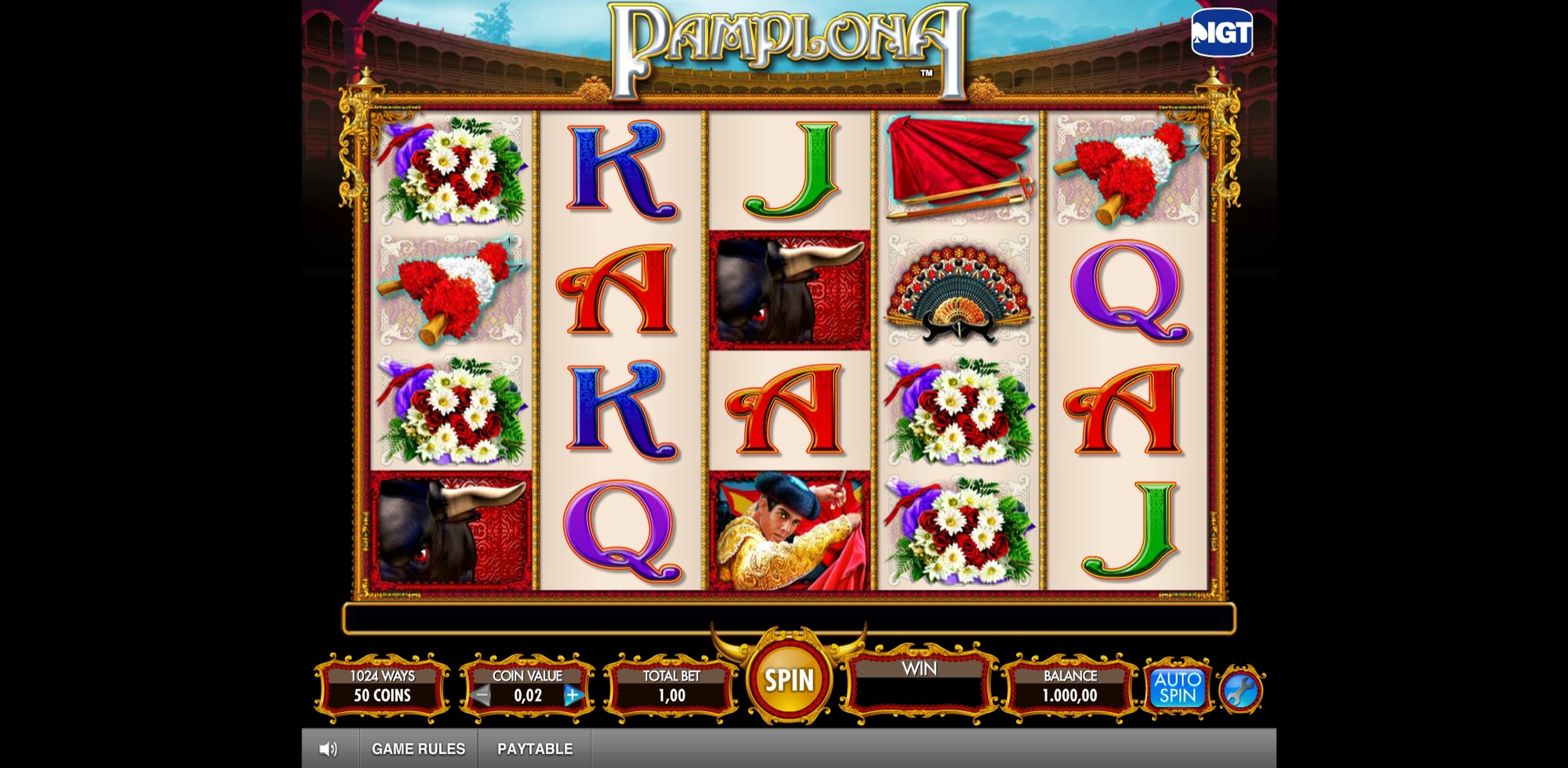 Reels in Pamplona Slot Game by IGT