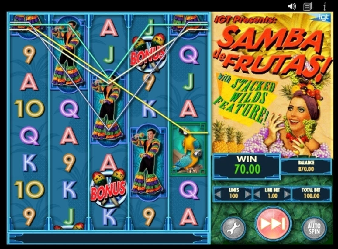 Win Money in Samba De Frutas Free Slot Game by IGT