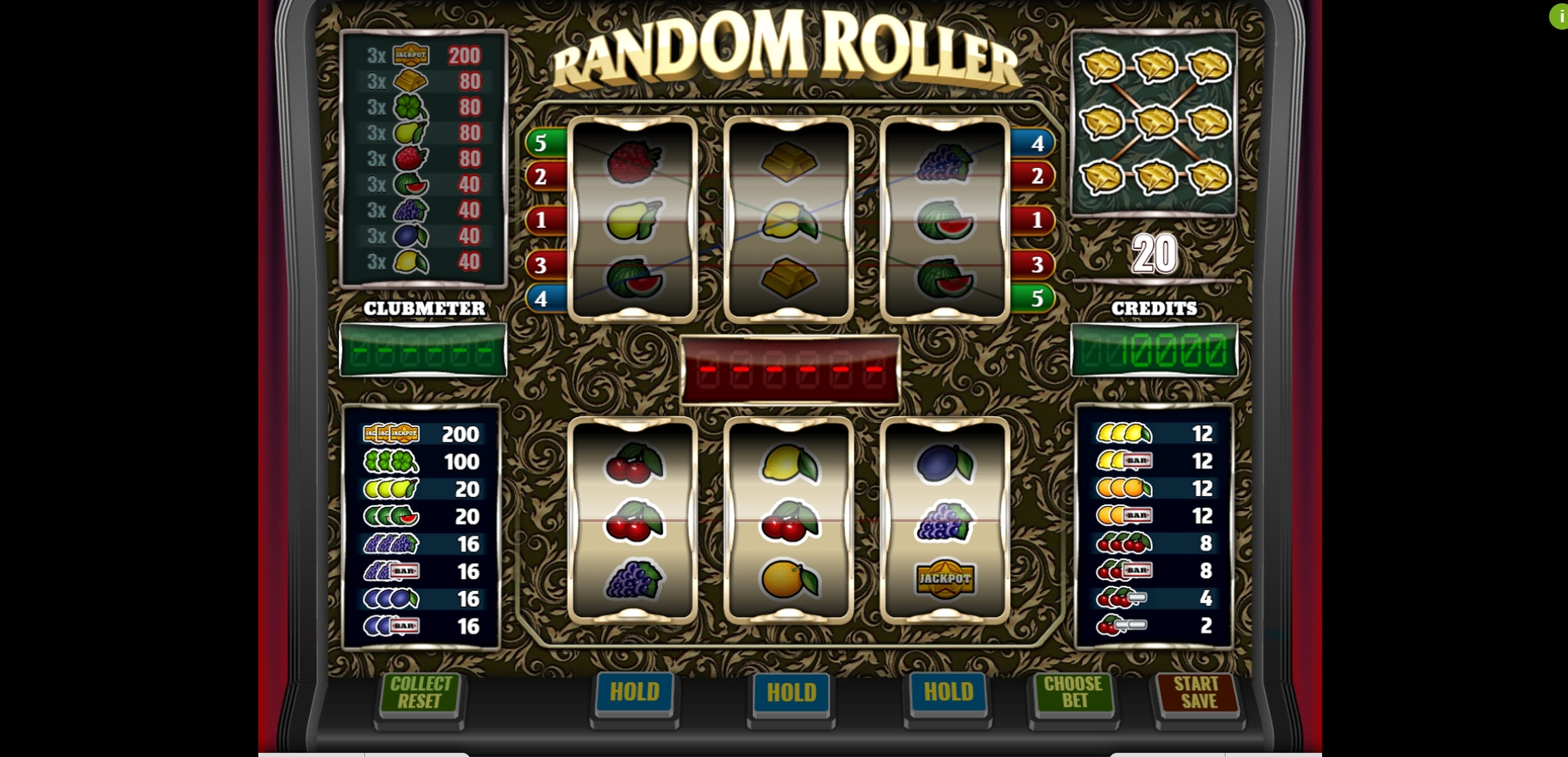 Reels in Random Roller Slot Game by Imagina
