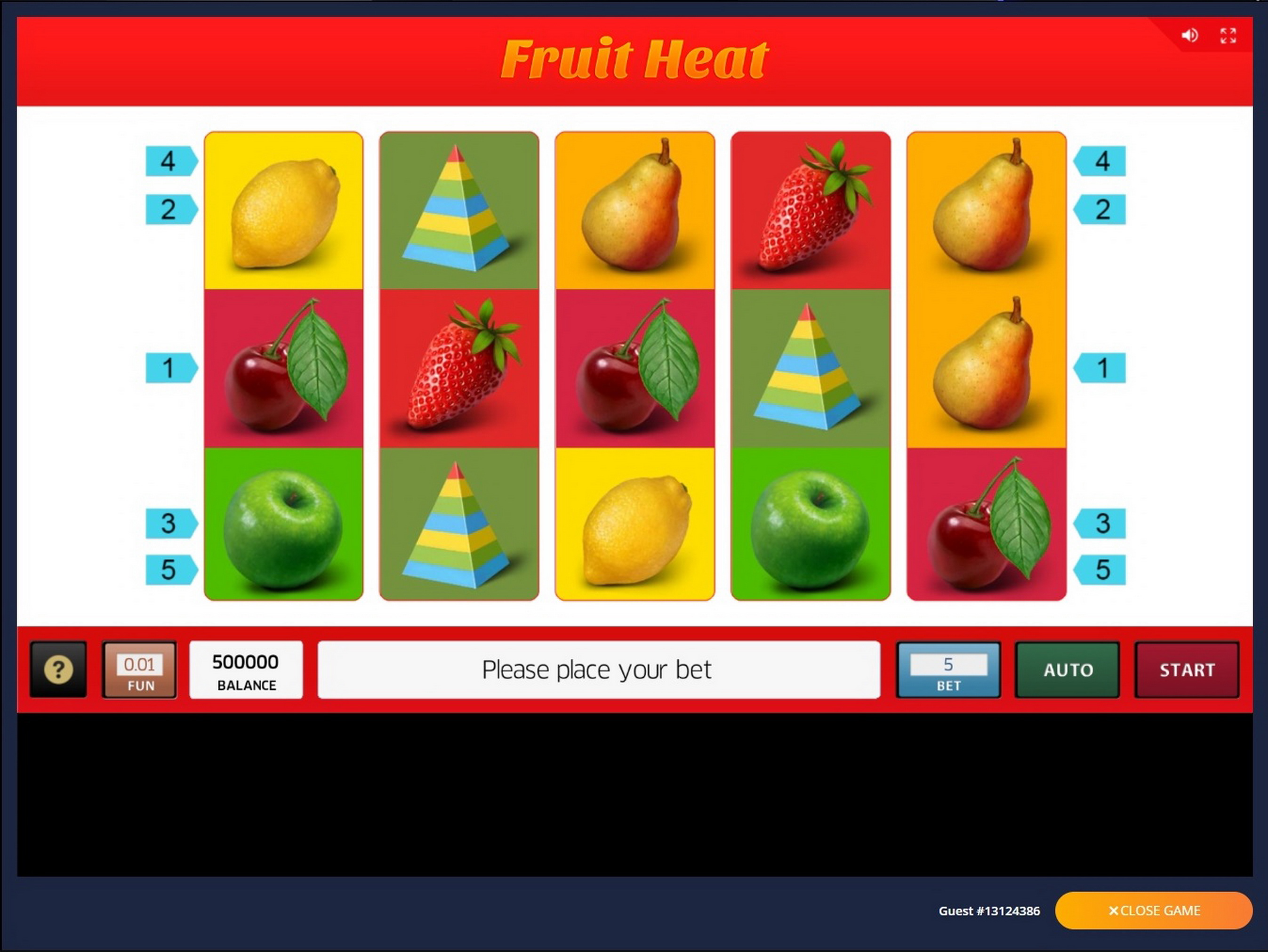 Reels in Fruit Heat Slot Game by Inbet Games