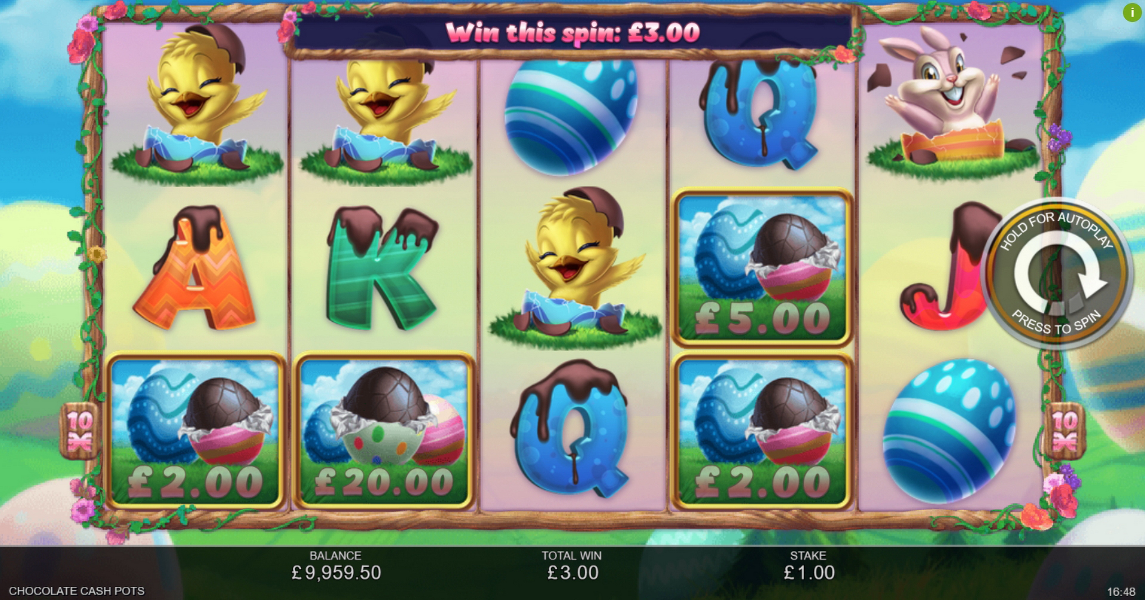 Win Money in Chocolate Cash Pots Free Slot Game by Inspired Gaming