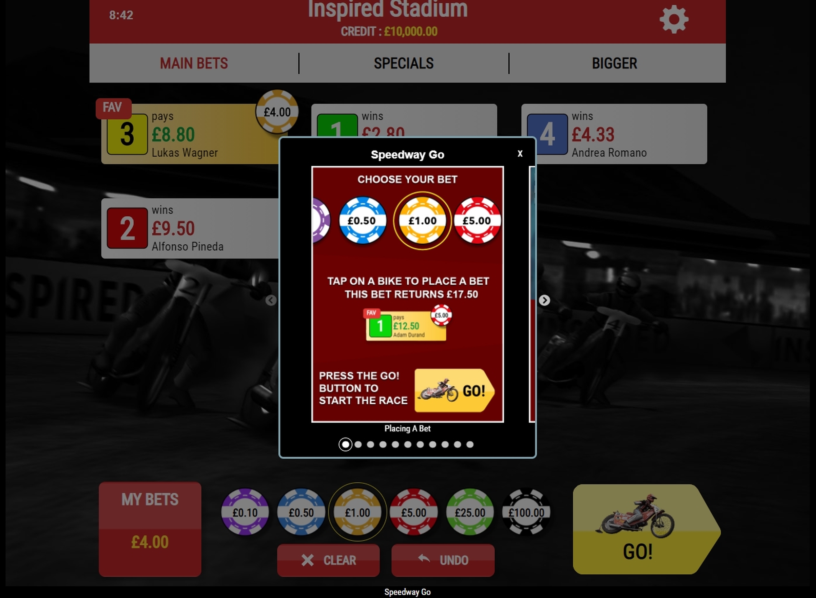 Info of Rush Speedway Go! Slot Game by Inspired Gaming