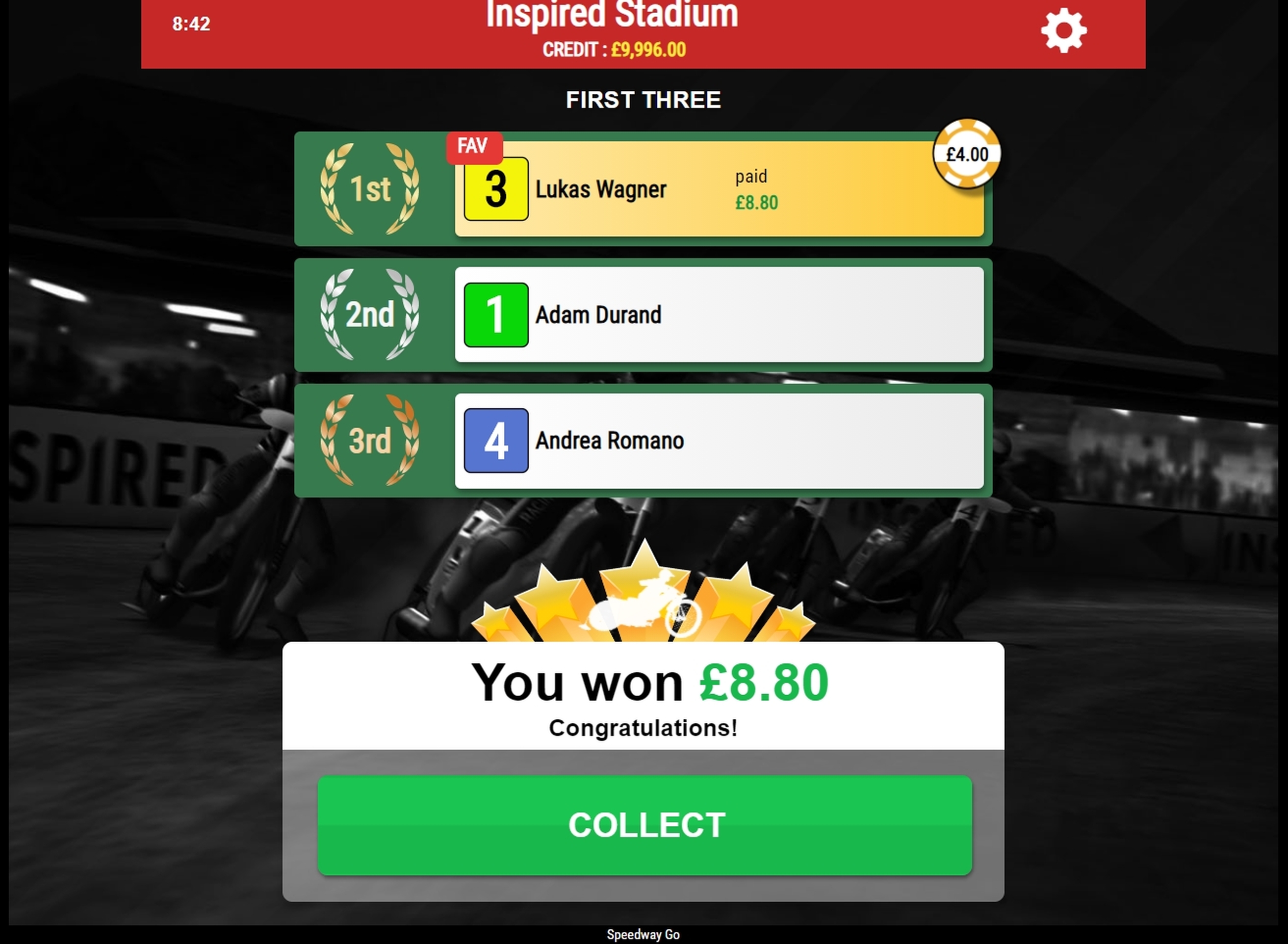 Win Money in Rush Speedway Go! Free Slot Game by Inspired Gaming