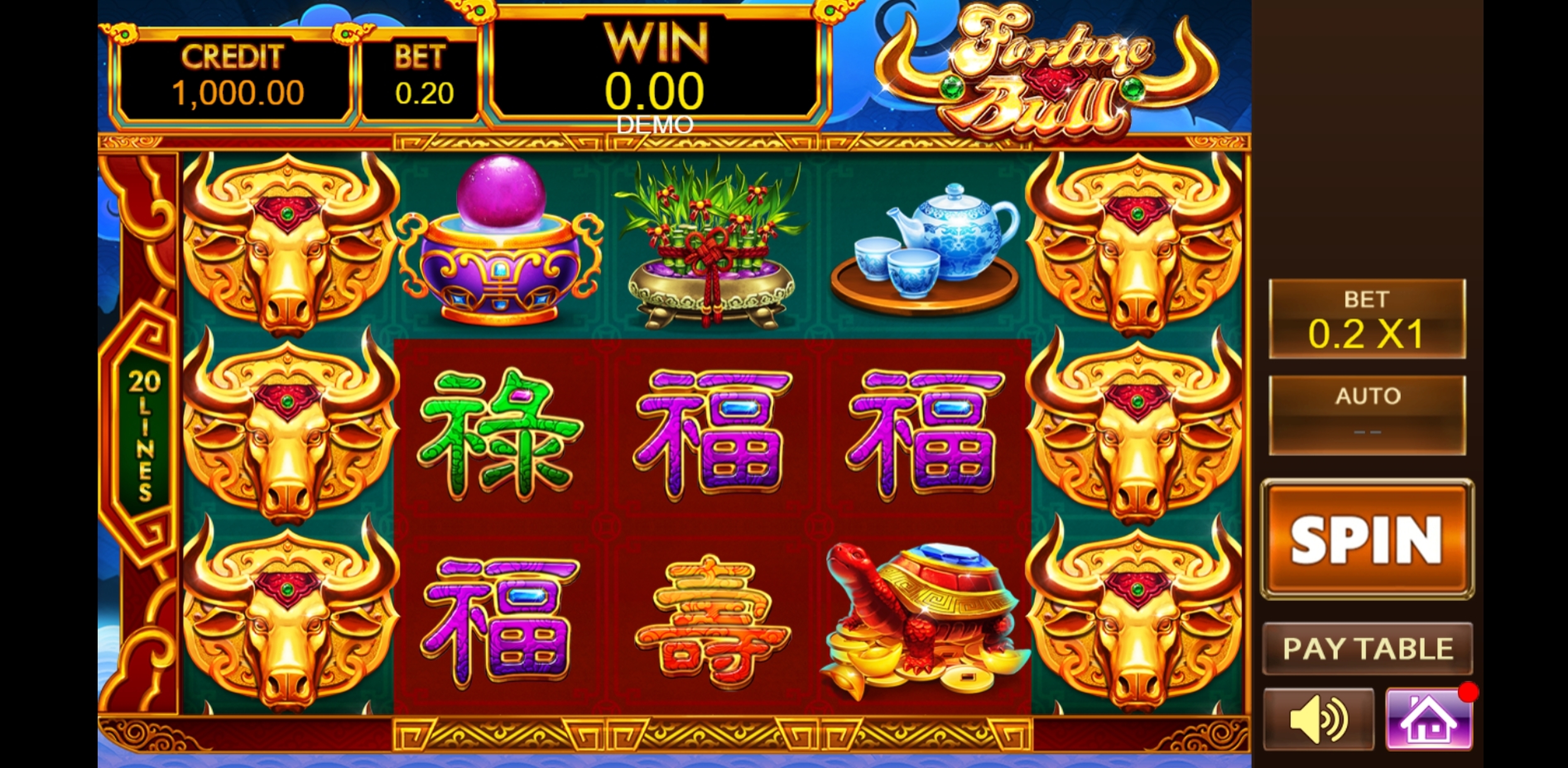Reels in Fortune Bull Slot Game by PlayStar