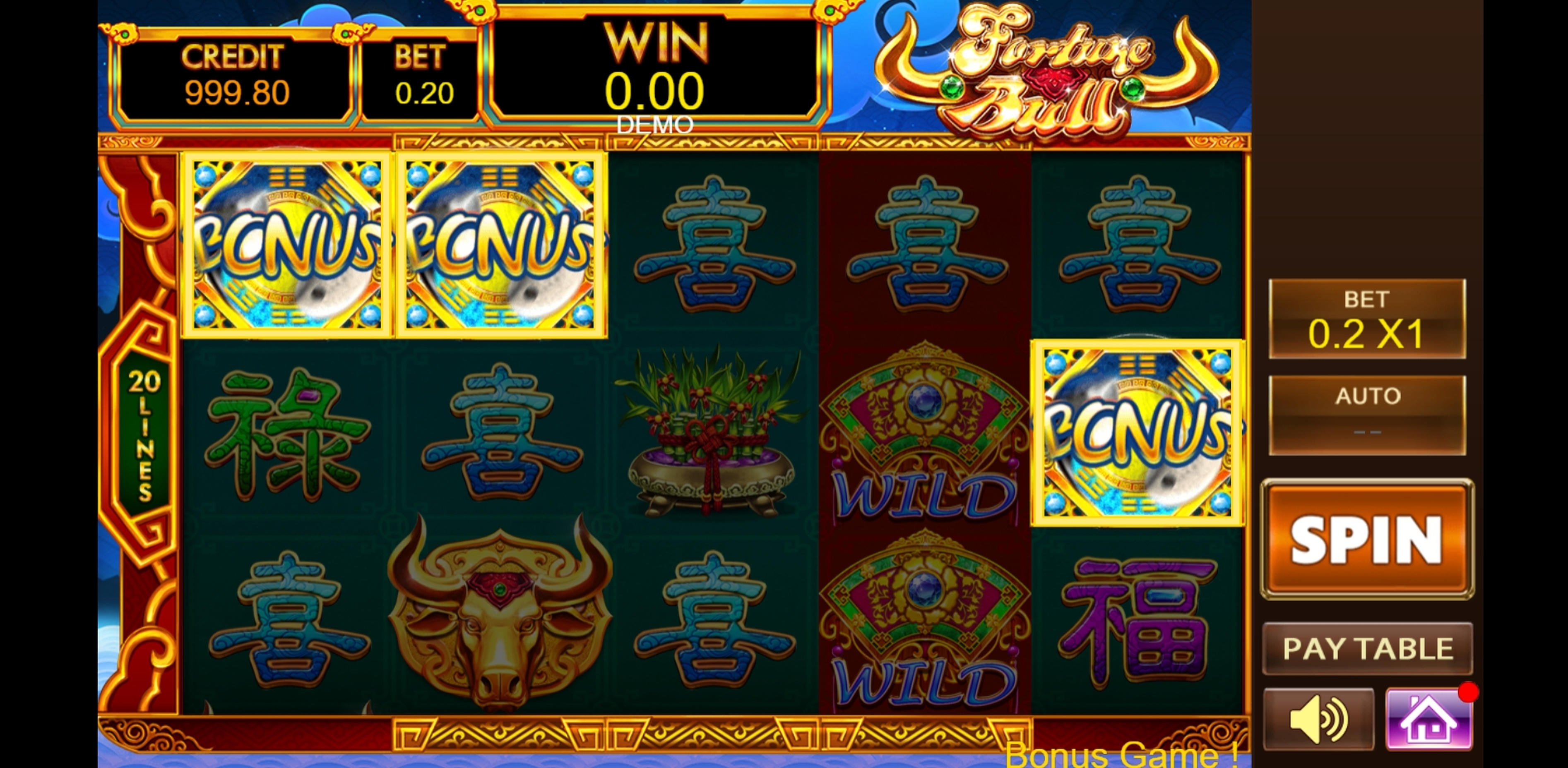 Win Money in Fortune Bull Free Slot Game by PlayStar