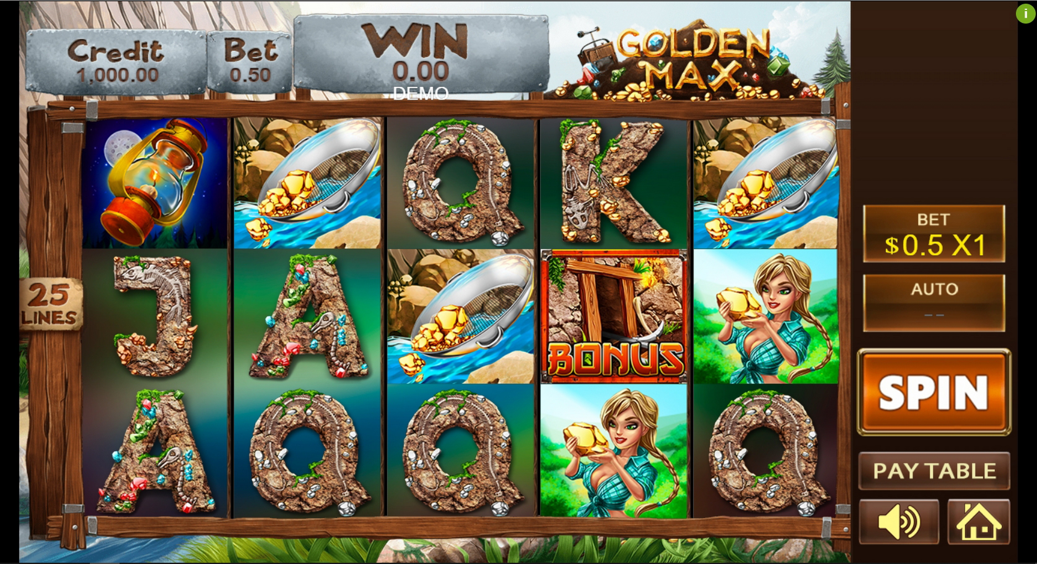 Reels in Golden Max Slot Game by PlayStar