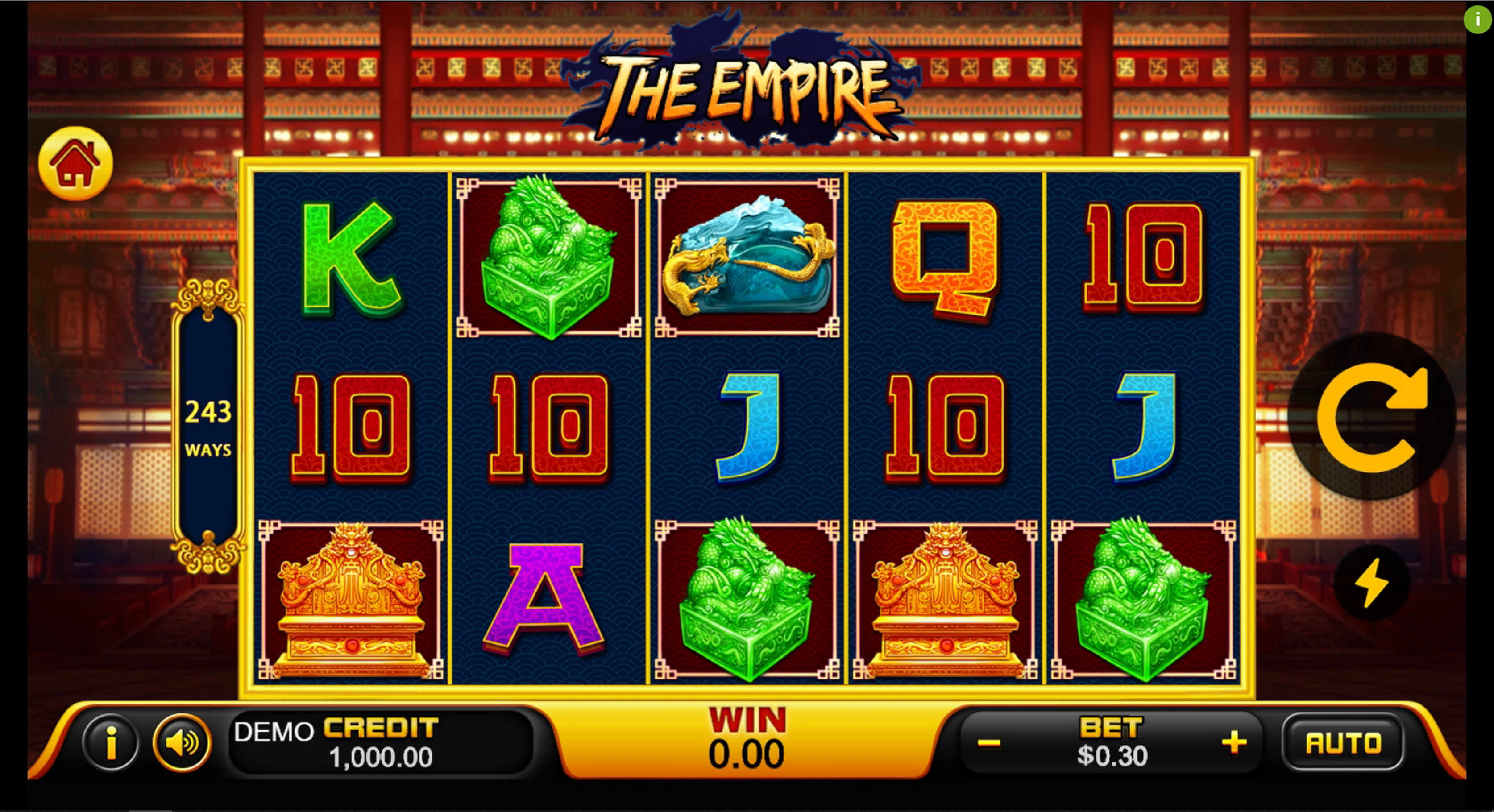 Reels in The Empire Slot Game by PlayStar