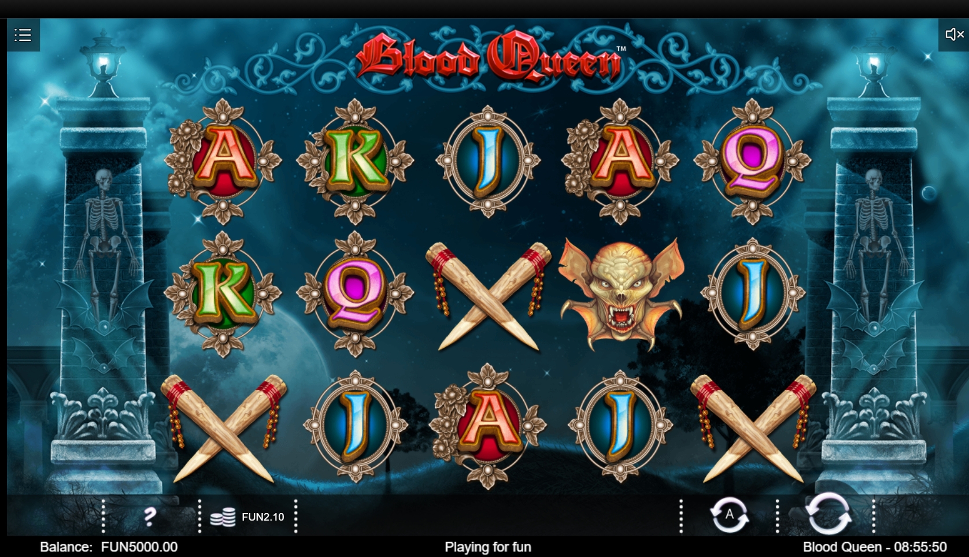 Reels in Blood Queen Slot Game by Iron Dog Studios