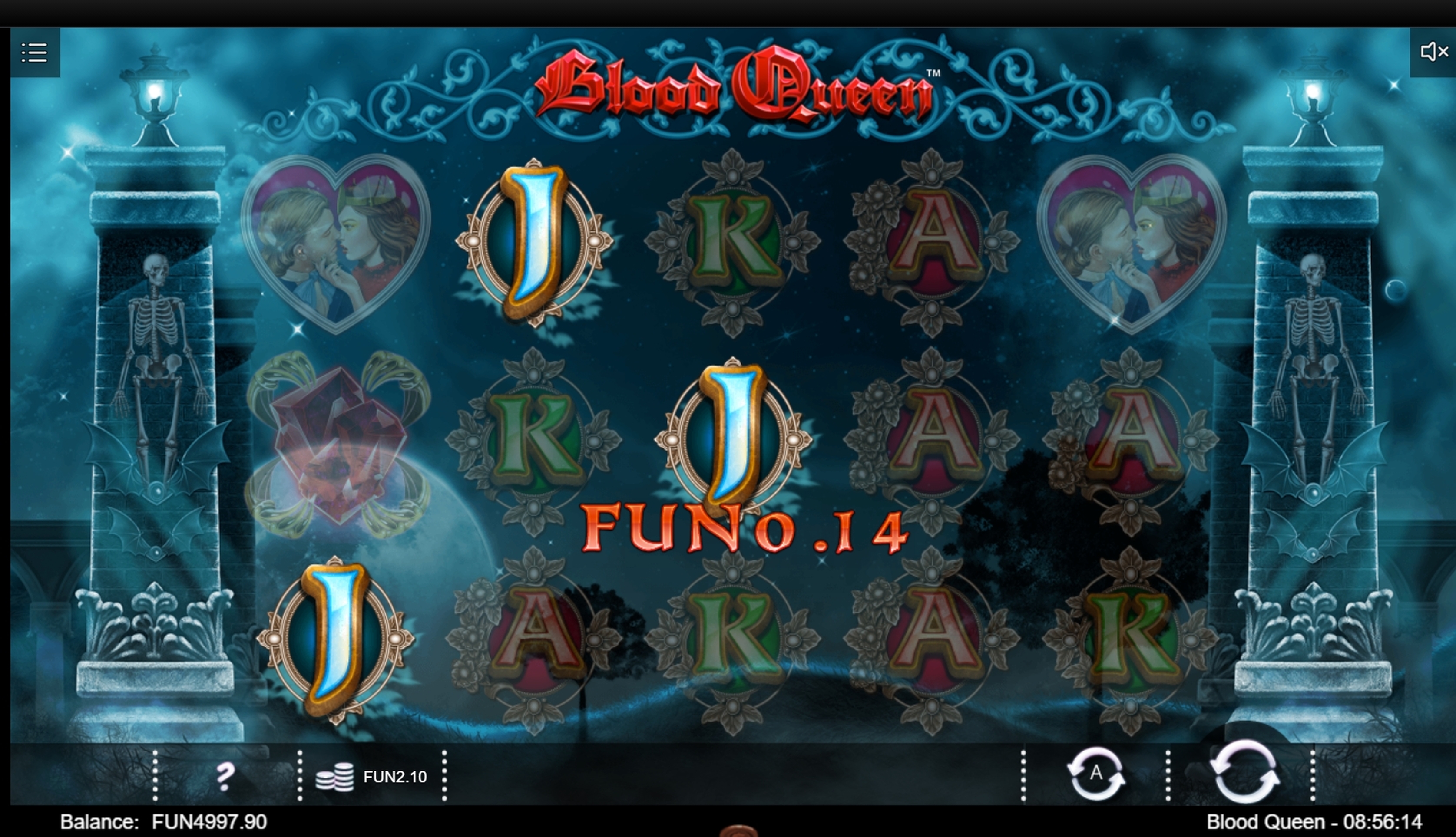 Win Money in Blood Queen Free Slot Game by Iron Dog Studios