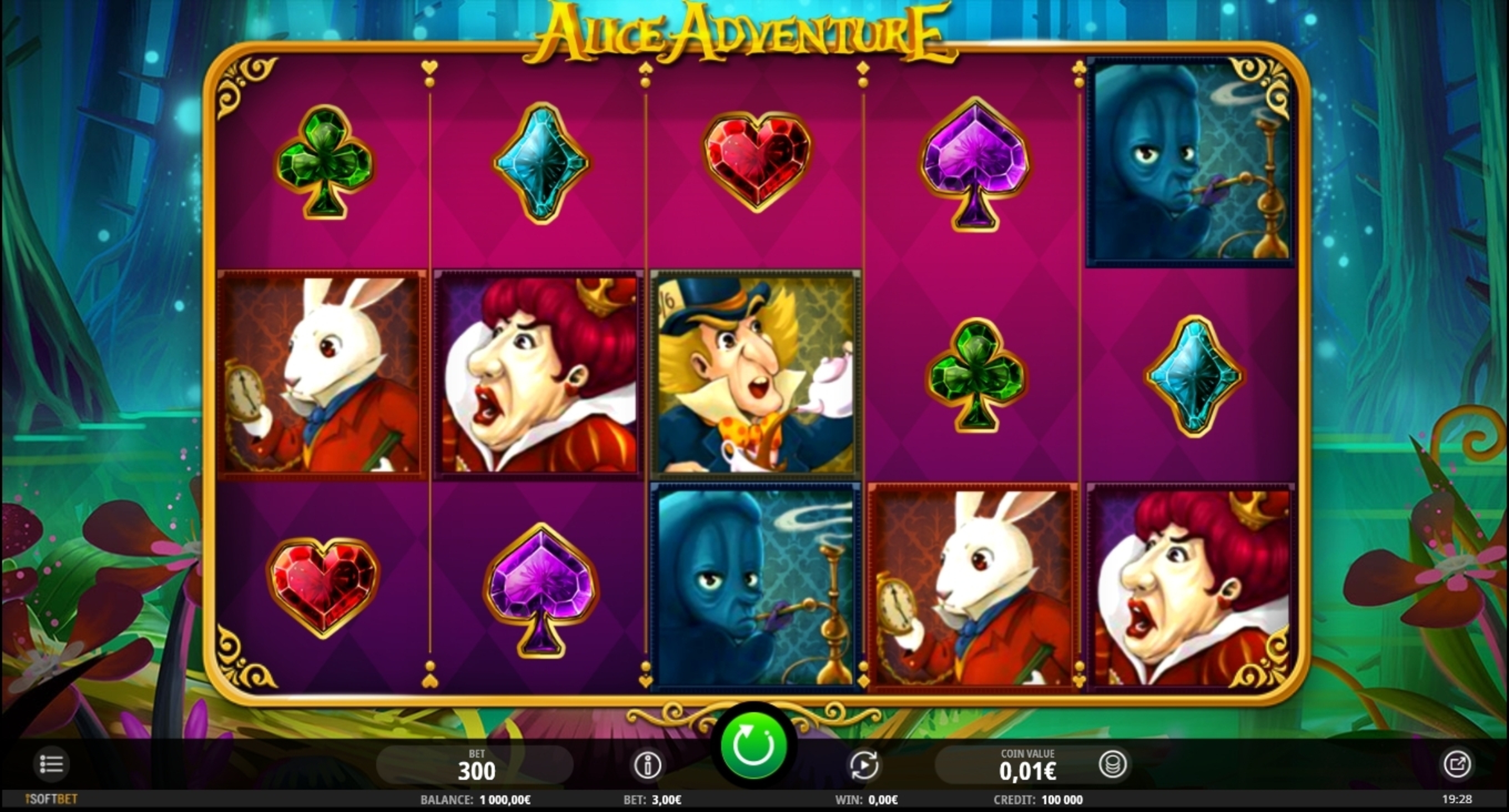 Reels in Alice Adventure Slot Game by iSoftBet