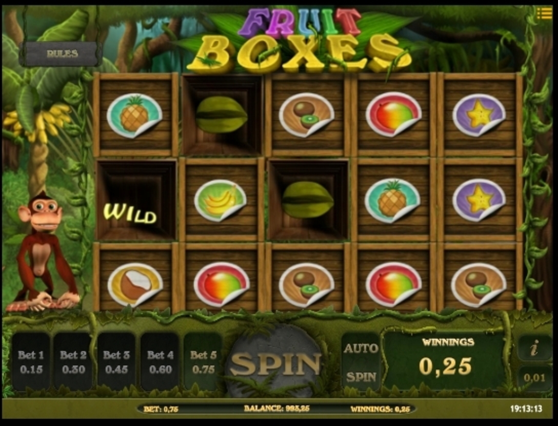 Win Money in Fruit Boxes Free Slot Game by iSoftBet