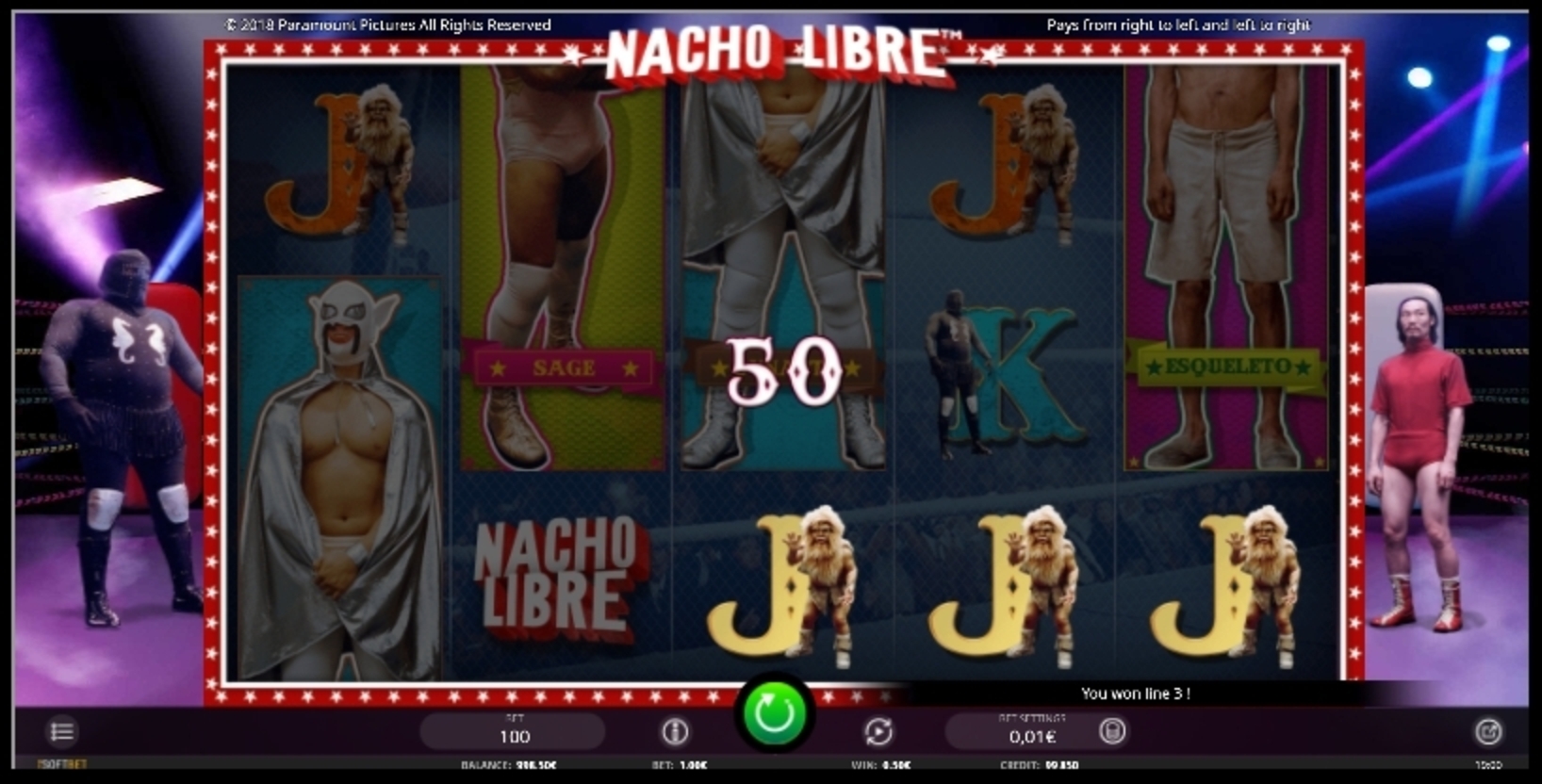 Win Money in Nacho Libre Free Slot Game by iSoftBet