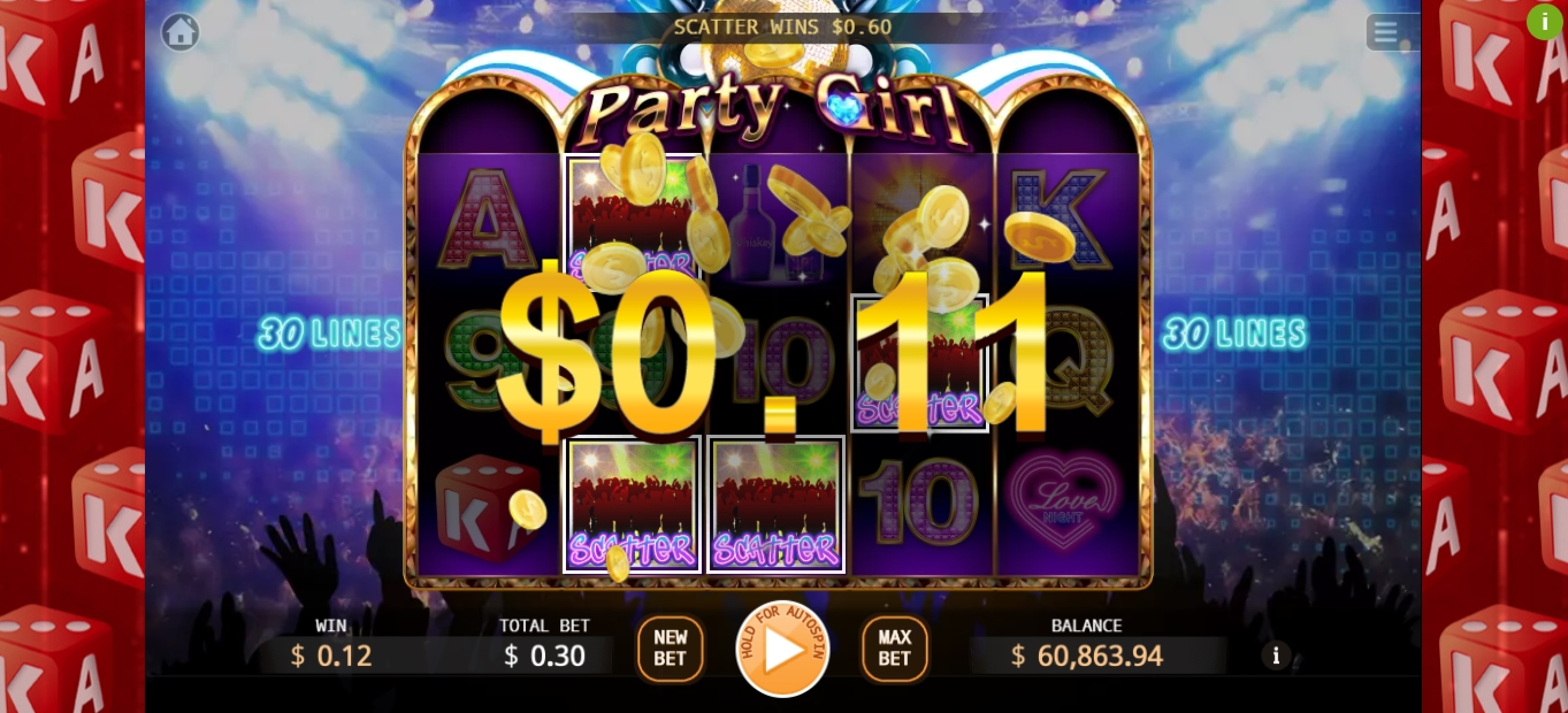 Win Money in Party Girl Free Slot Game by KA Gaming