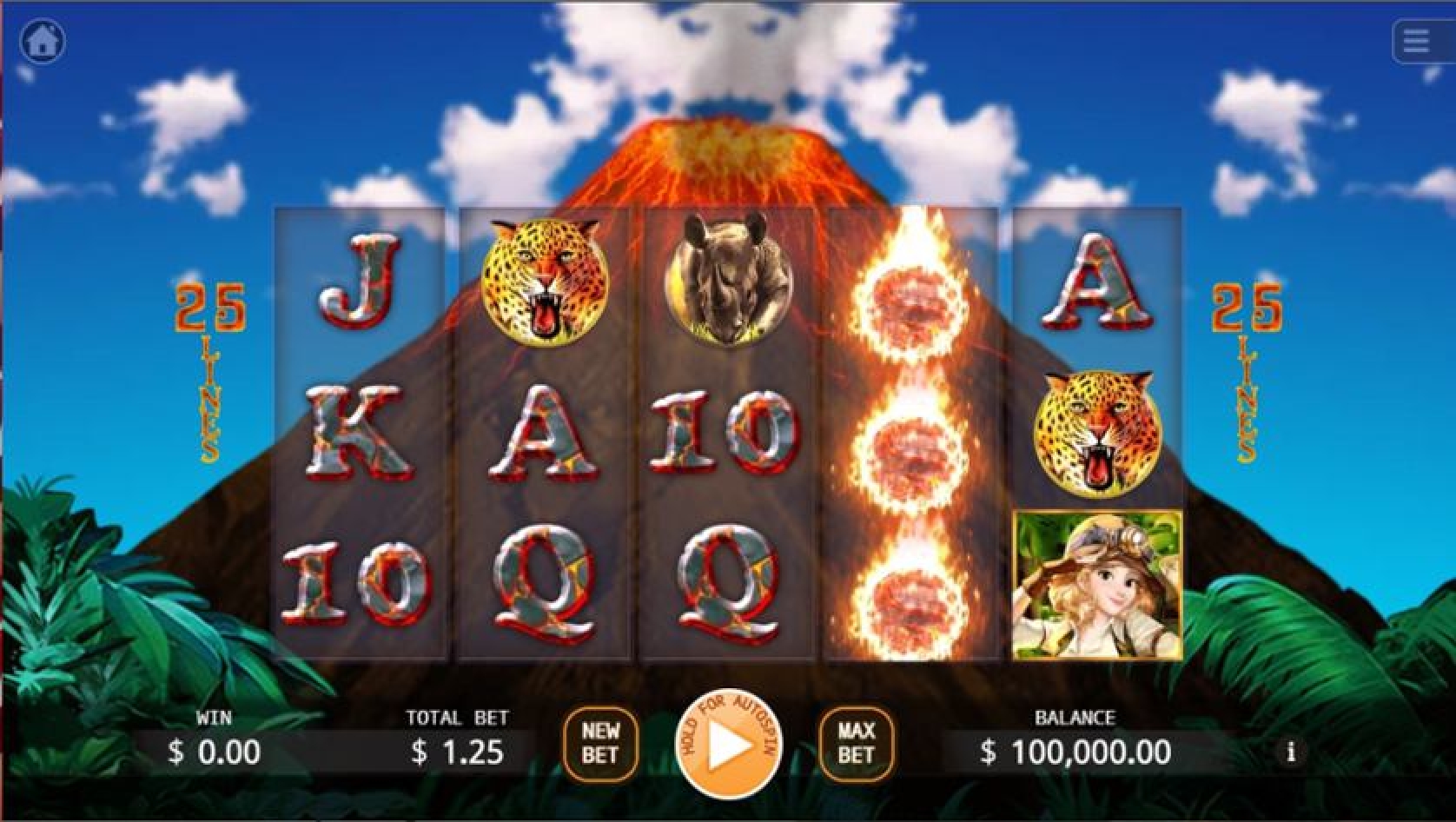 The Volcano Adventure Online Slot Demo Game by KA Gaming
