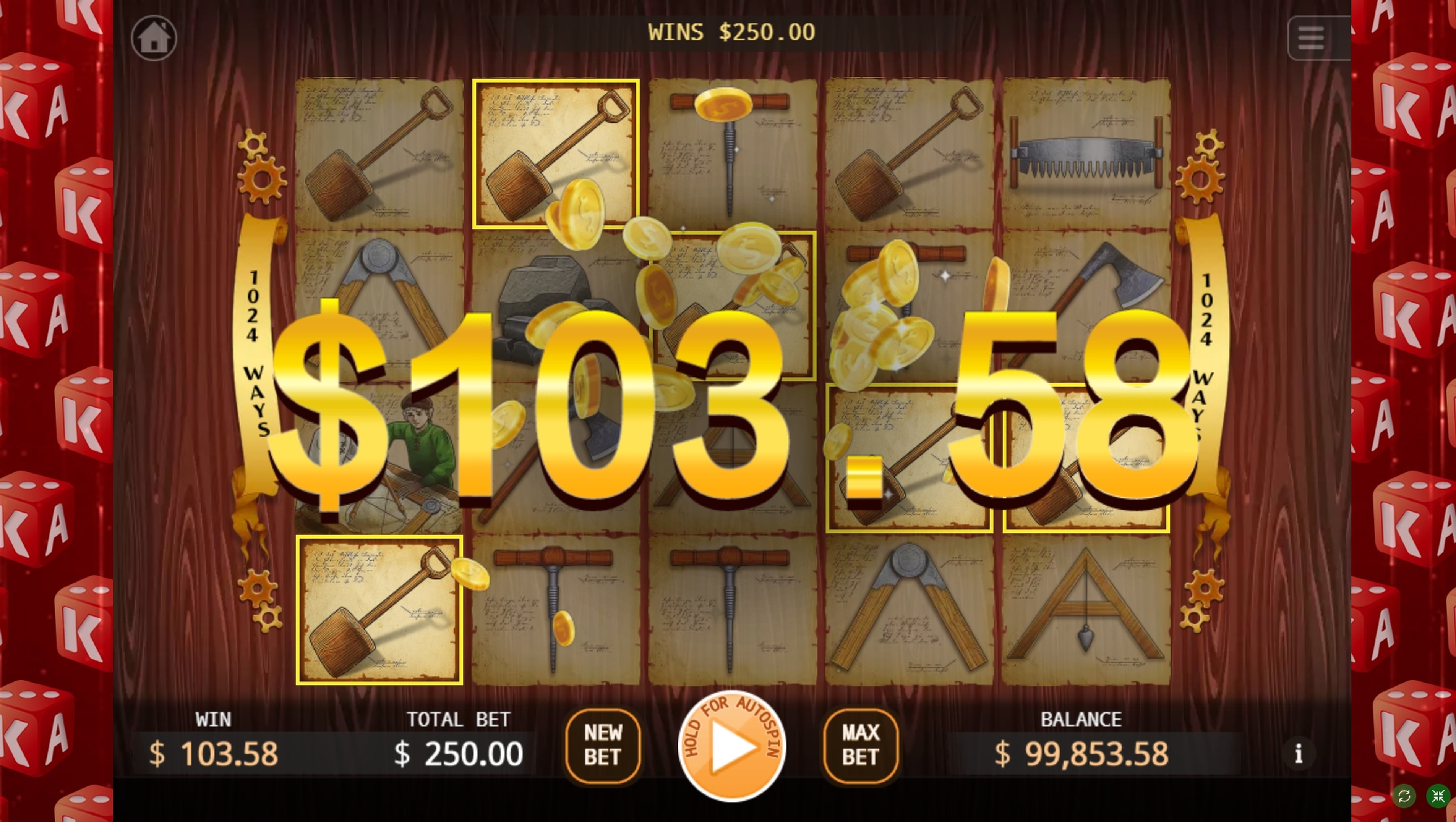 Win Money in da Vinci Free Slot Game by KA Gaming