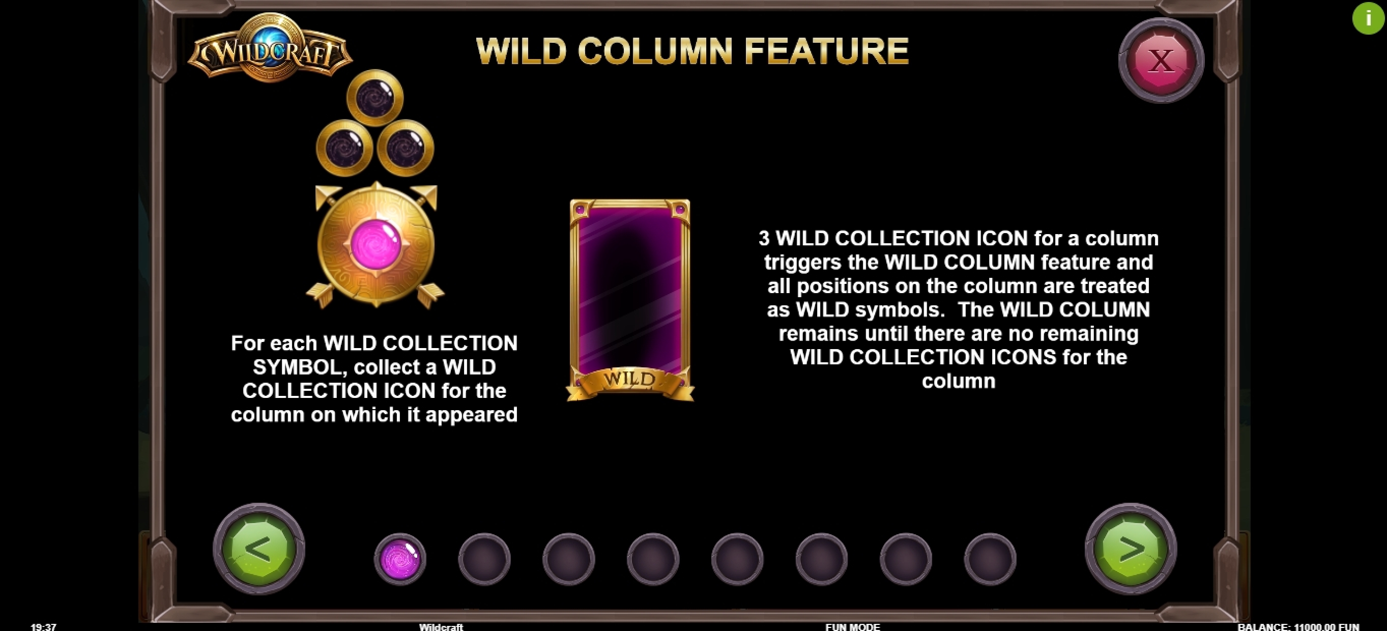 Info of Wildcraft Slot Game by Kalamba Games