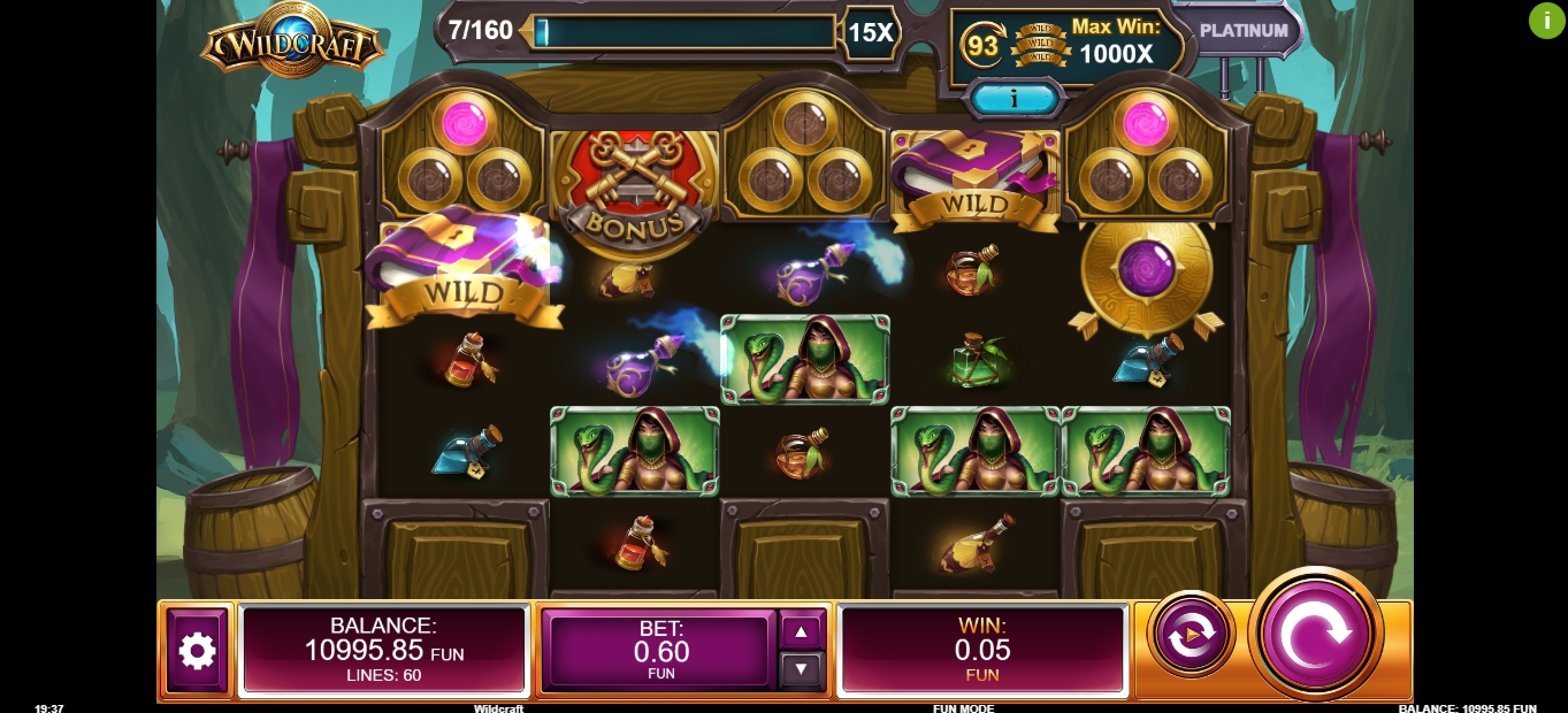 Win Money in Wildcraft Free Slot Game by Kalamba Games
